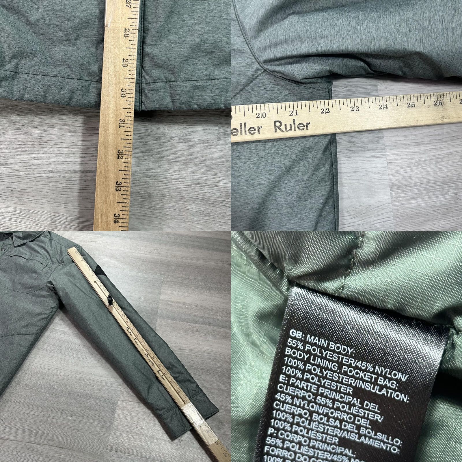 The North Face The North Face Mens Green Quilted Insulated Snap Front Shacket Jacket Regular Medium Color Green Mens Size US M / EU 48-50 / 2 - 8 Thumbnail