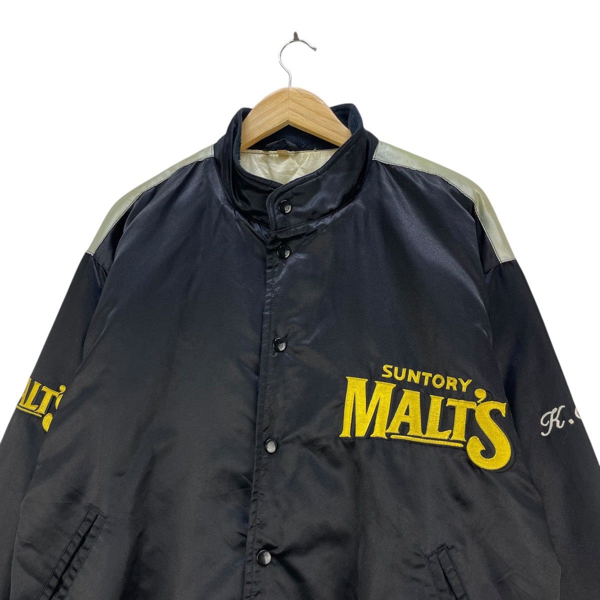 Japanese Brand 💥 vintage Suntory Malt's Baseball Team Bomber jacket Size US M / EU 48-50 / 2 - 3 Thumbnail