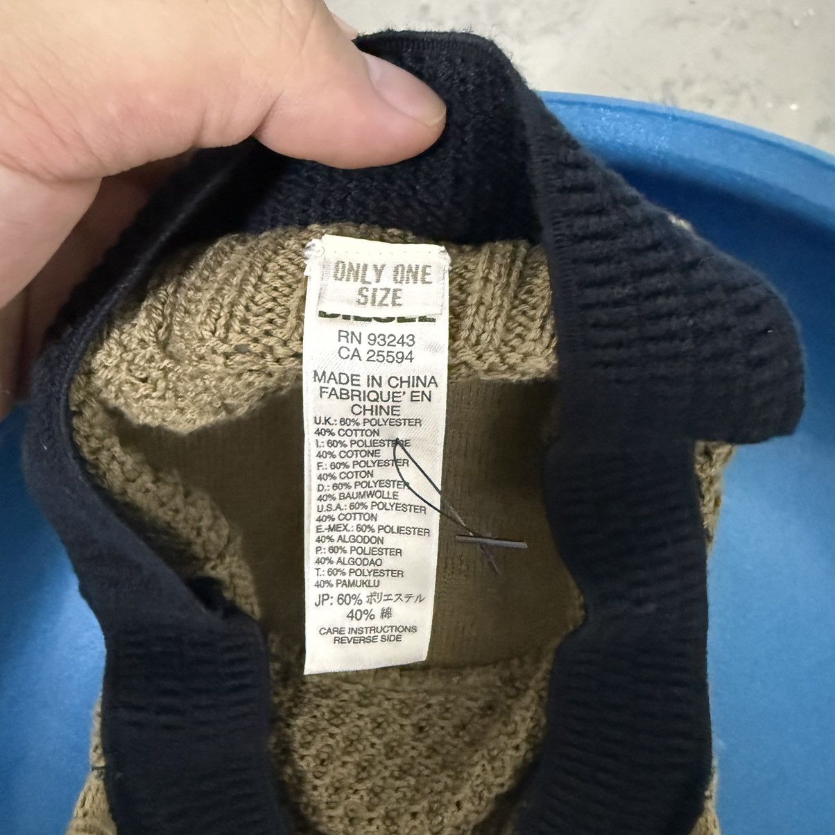 Diesel × Vintage Diesel Punk Painter Knit Hat Size ONE SIZE - 6 Thumbnail