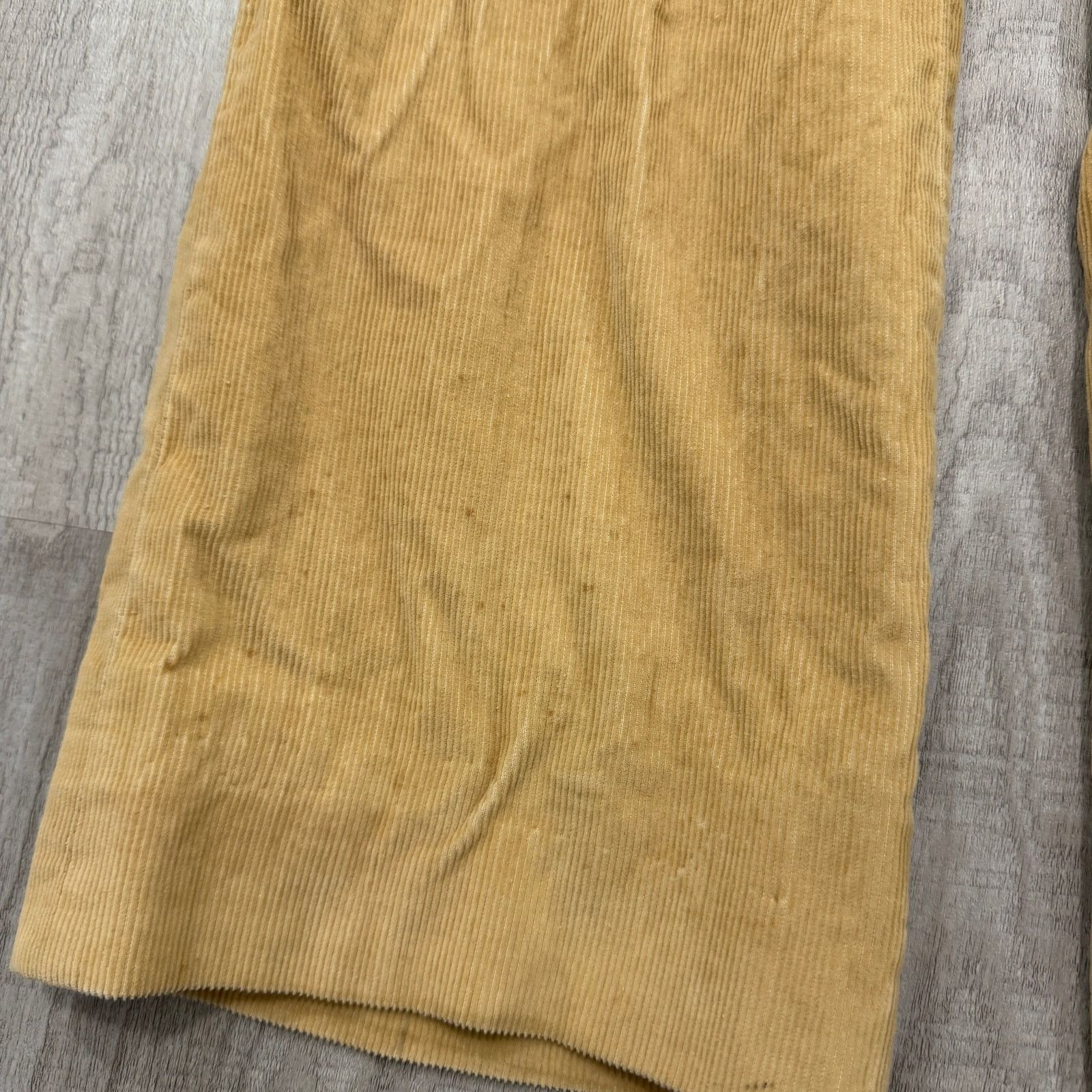 Vintage Vintage Corduroy Pants Men's 33 (Fits 30x29) Tan Flat Front Size US 33 - 4 Thumbnail