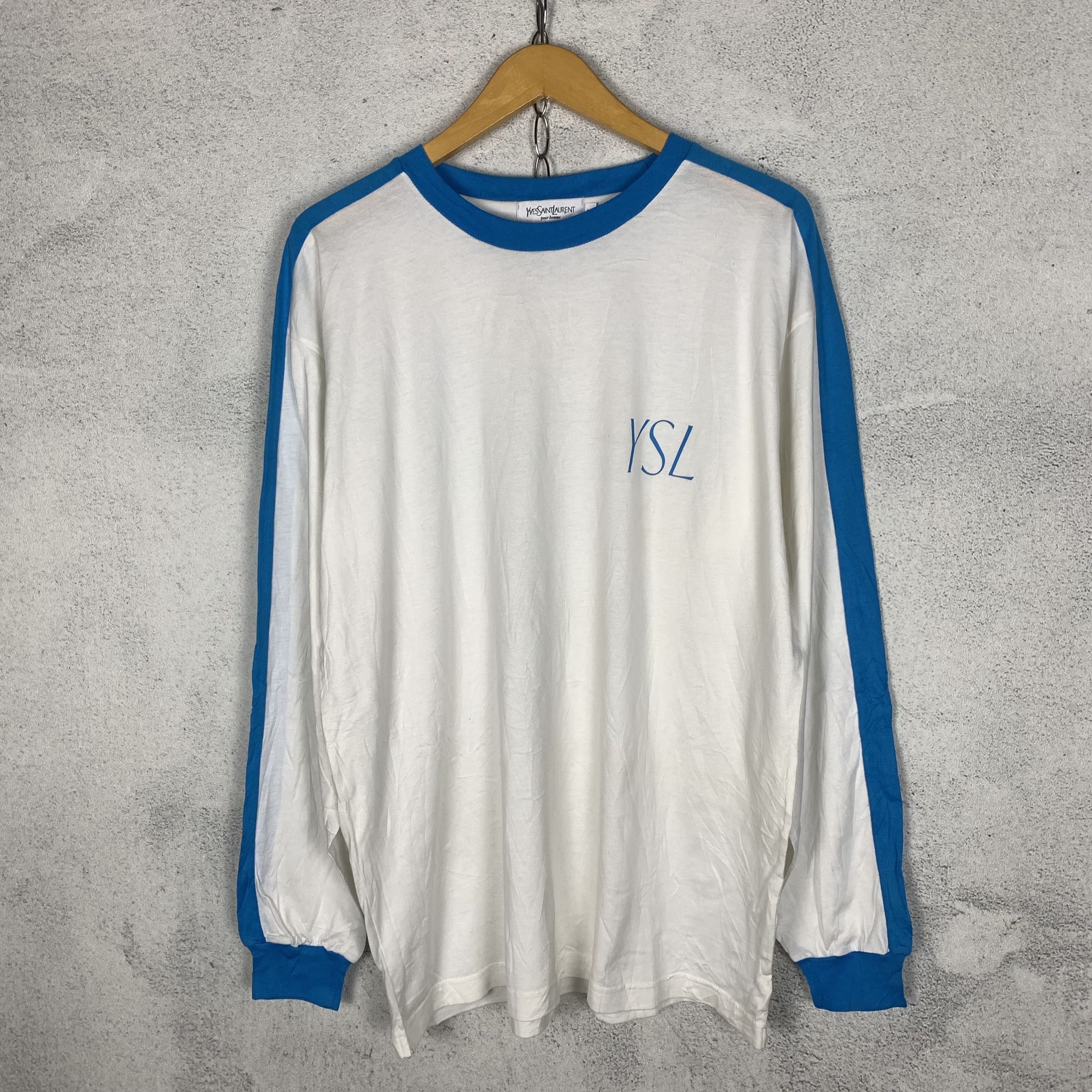 Yves Saint Laurent Vintage Yves Saint Laurent YSL Longsleeve Tshirt Size US M / EU 48-50 / 2 - 1 Thumbnail