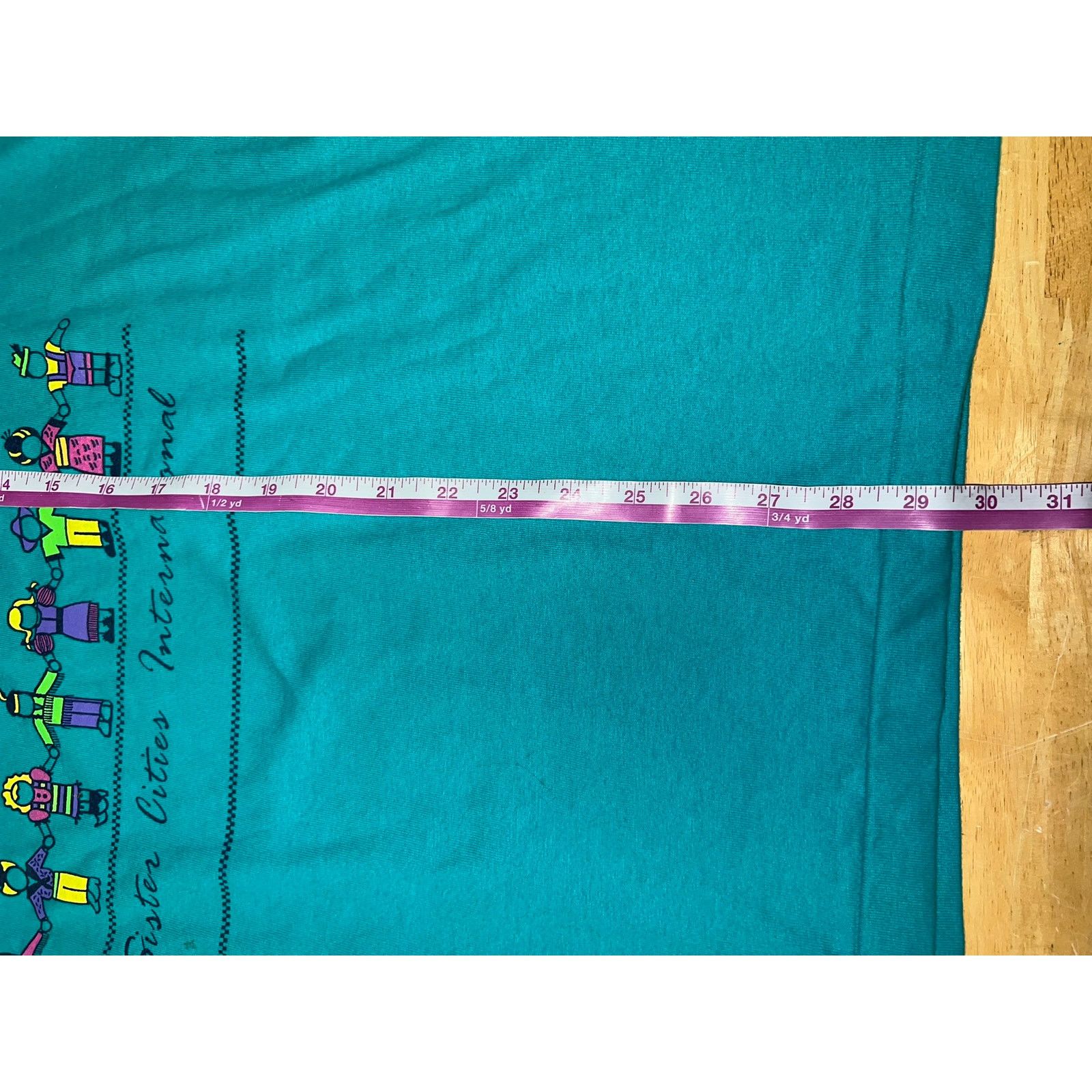 Fruit Of The Loom VIntage Sister Cities Shirt World Together People Art Tee L Size US L / EU 52-54 / 3 - 10 Thumbnail