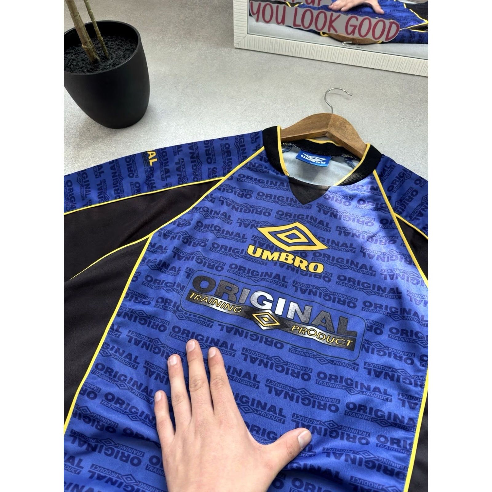Umbro Umbro Pro Training Vintage Jersey Monogram T Shirt Blue XL Men Size US XL / EU 56 / 4 - 5 Thumbnail