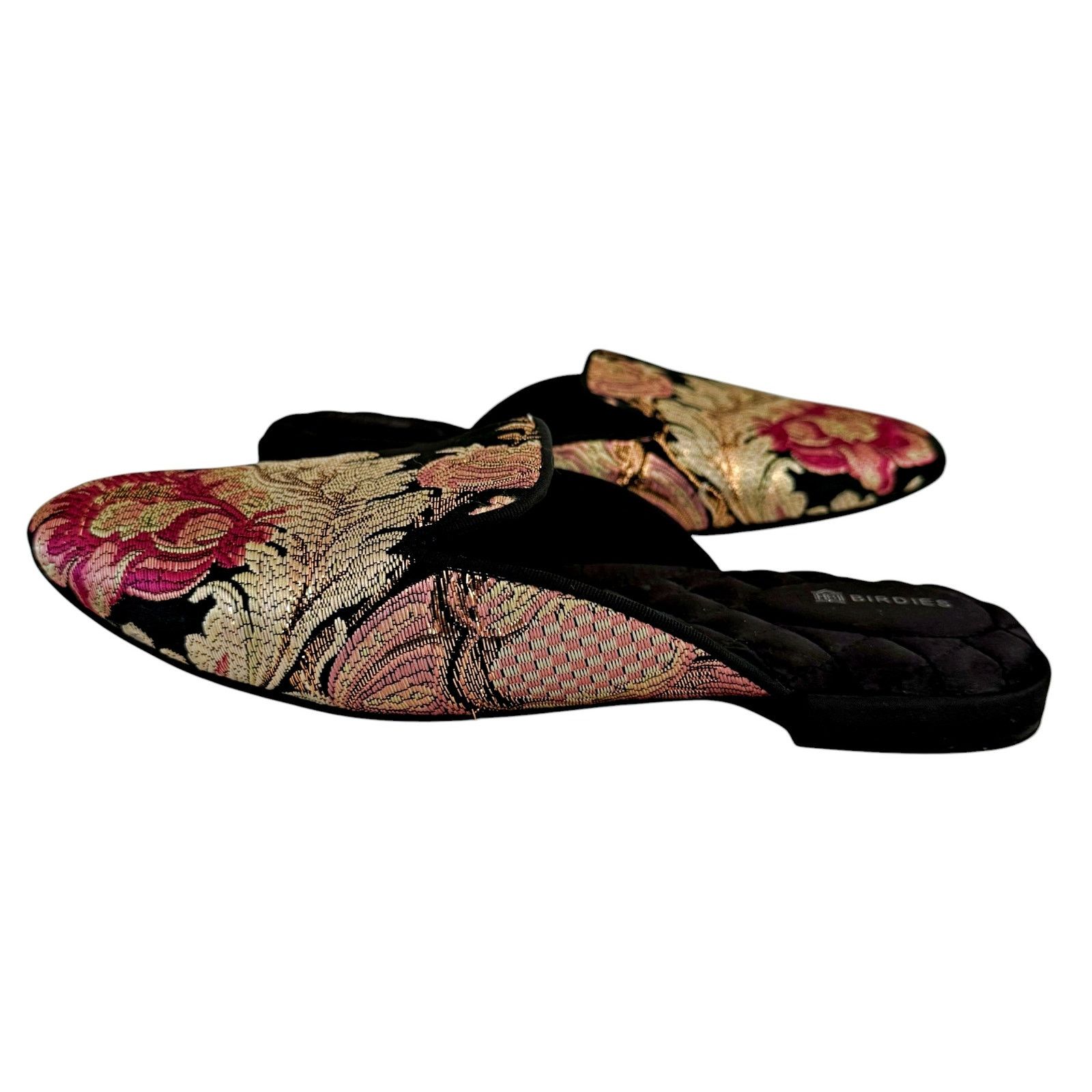 Other Birdies Phoebe Jacquard Floral Brocade Slipper Mules Shoes Size US 9.5 / IT 39.5 - 7 Thumbnail