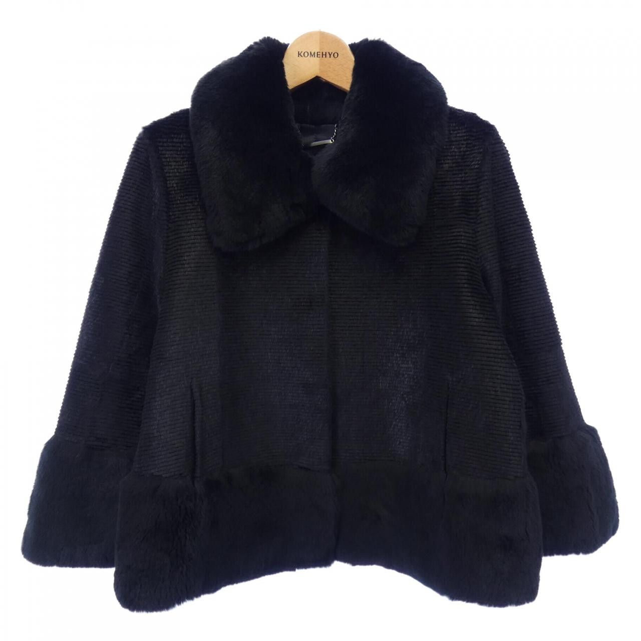 Max Mara MaxMara Max Mara STUDIO Rabbit Jacket Fur Outerwear 646601 DUTY FREE for USA Size ONE SIZE - 1 Thumbnail