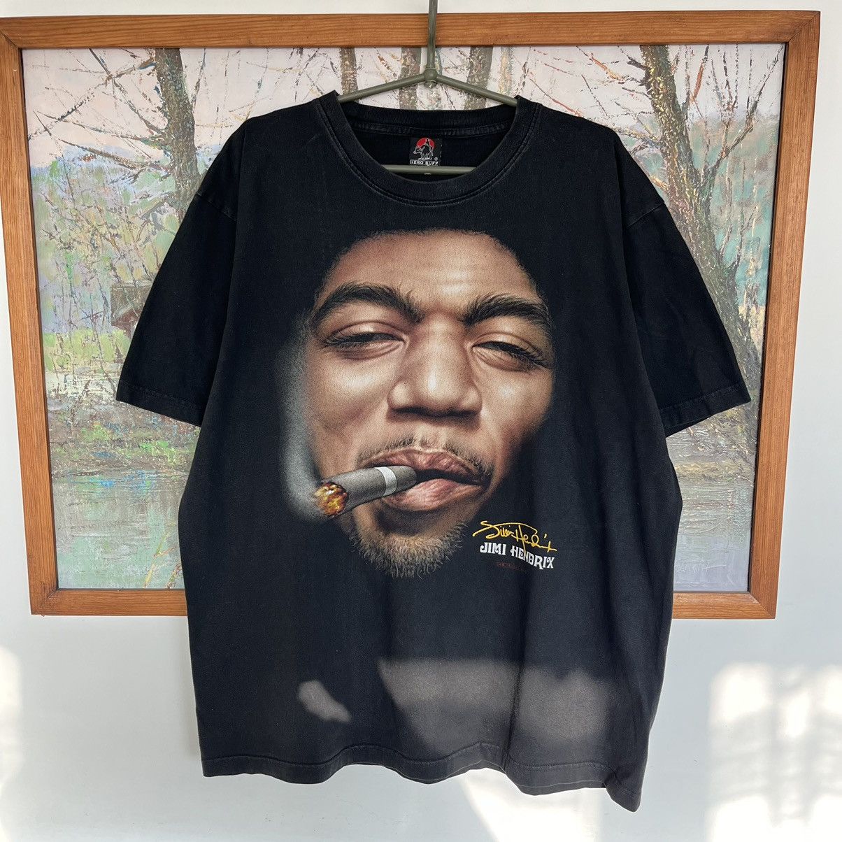 Band Tees × Vintage vintage Jimy Hendrix 90s bootleg Size US XL / EU 56 / 4 - 1 Thumbnail