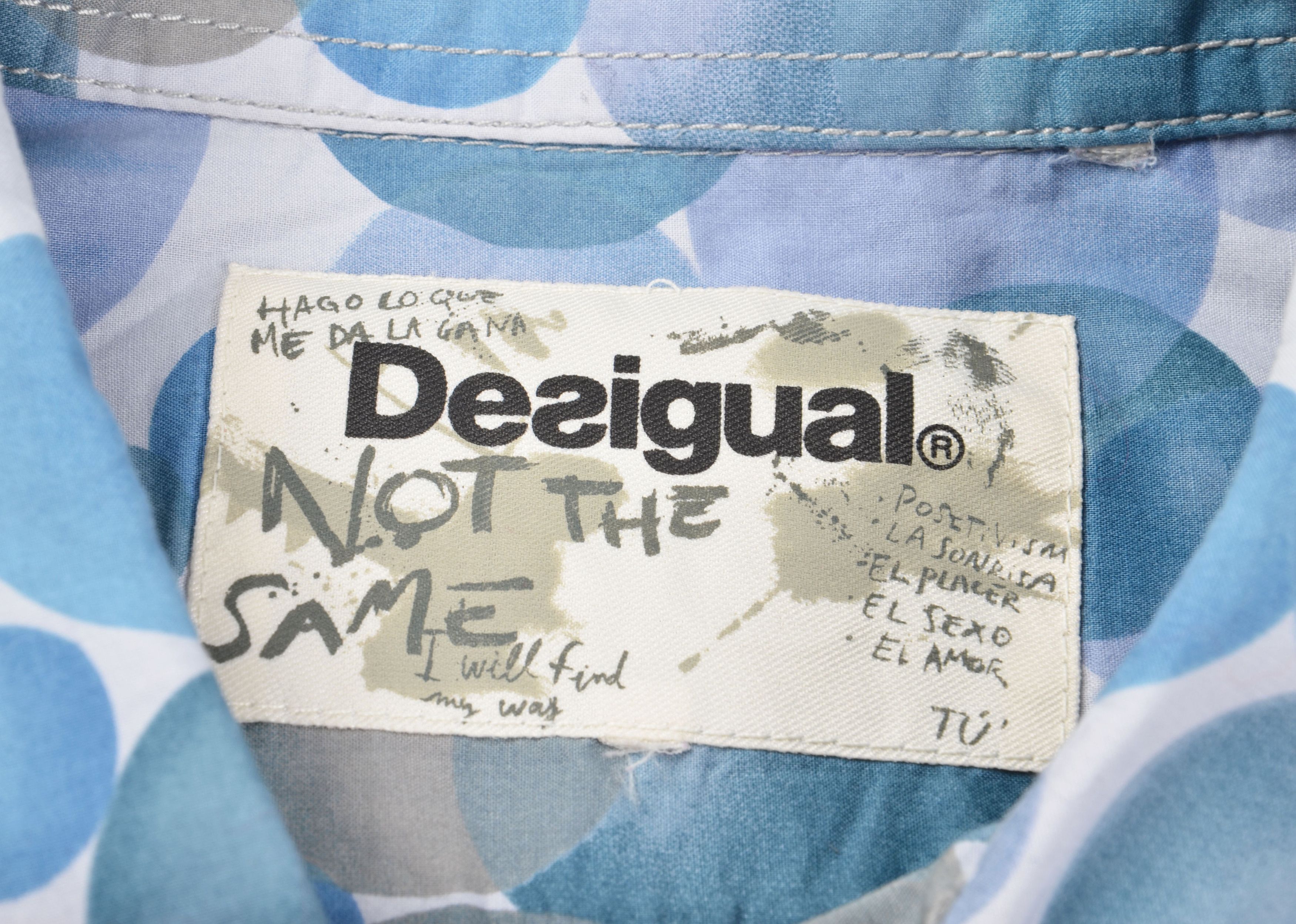 Desigual Vintage Desigual Patchwork Graphic Artsy Statement Shirt Size US L / EU 52-54 / 3 - 6 Thumbnail
