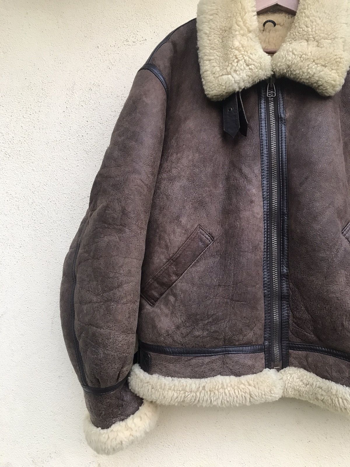 Other Type B3 US Army Style Leather Sherpa Shearling Jacket Size US M / EU 48-50 / 2 - 6 Thumbnail