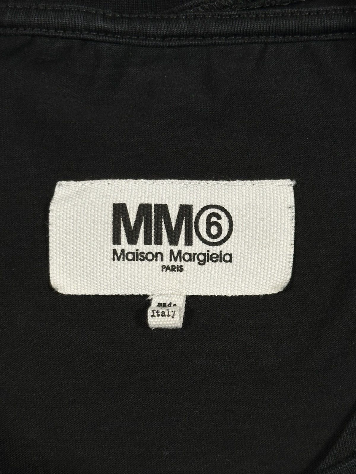 Maison Margiela Maison Margiela MM6 Oversized Double Collar T-Shirt Black Size US S / EU 44-46 / 1 - 5 Thumbnail