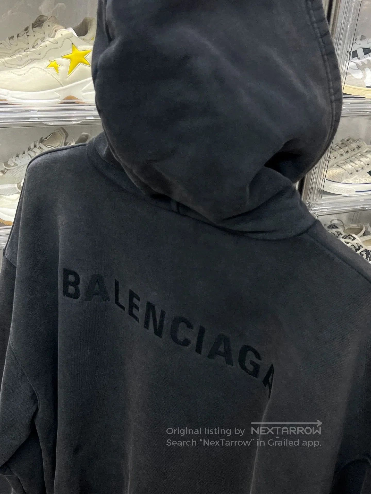 Balenciaga Balenciaga Distressed Embroidered Hoodie XS. Size US XS / EU 42 / 0 - 6 Thumbnail