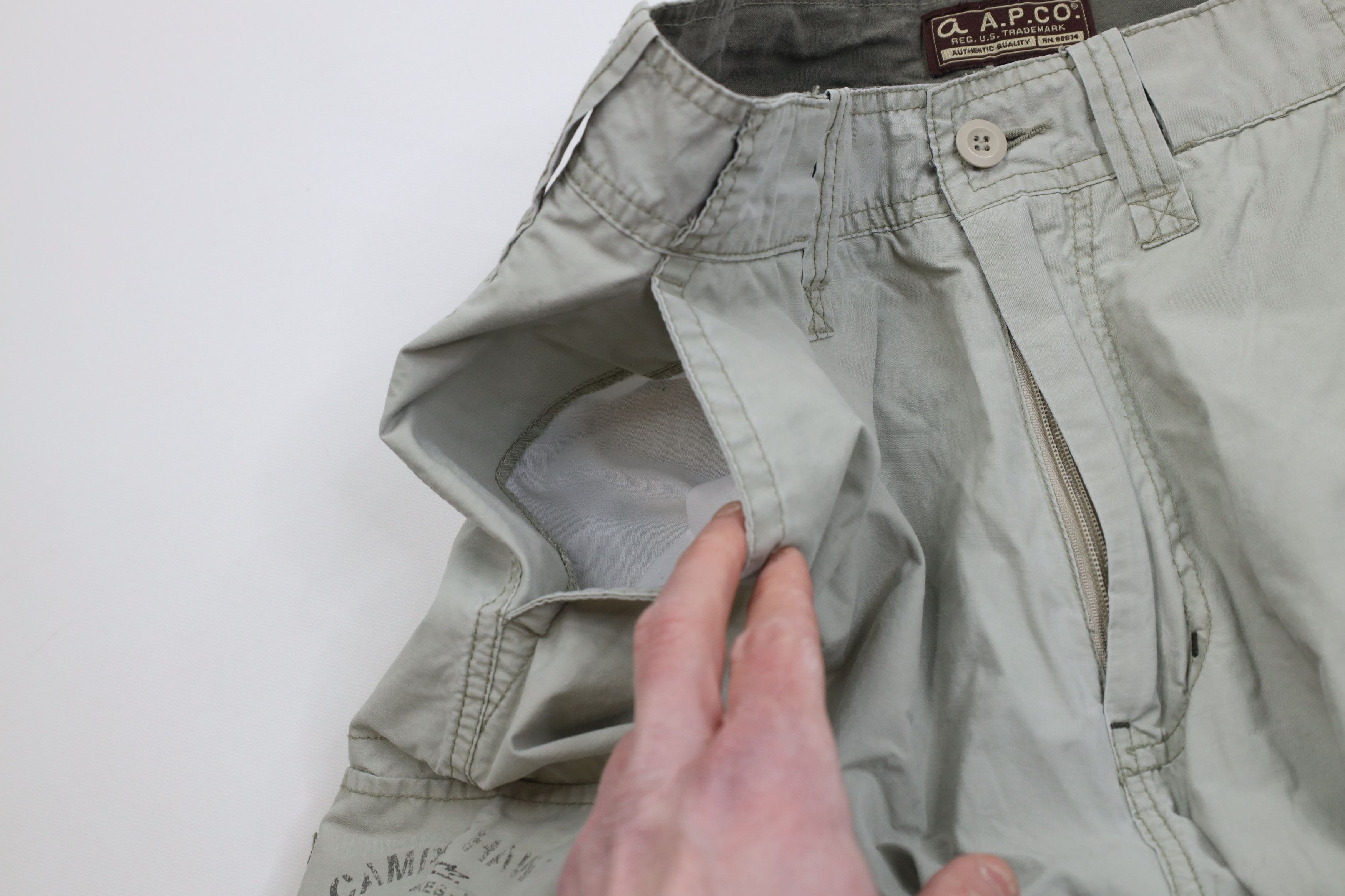 Vintage Vintage 90s Y2K Streetwear Convertible Cargo Pants Green Size US 30 / EU 46 - 9 Thumbnail
