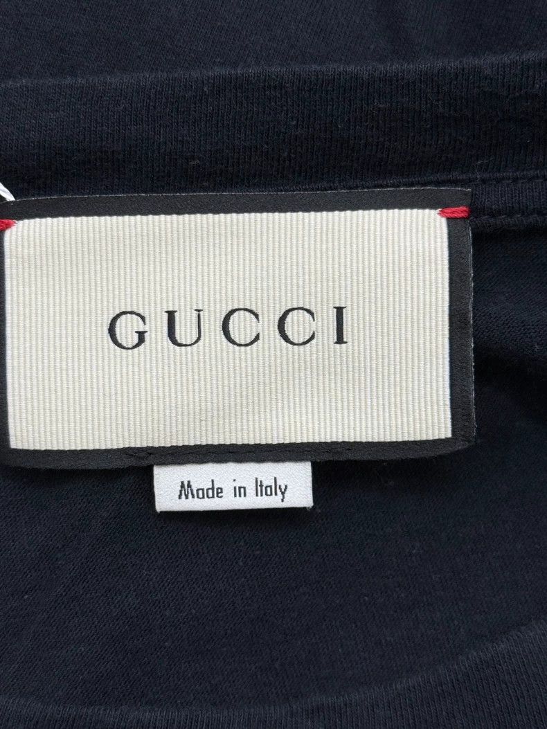 Gucci Gucci Black letter flower embroidered short-sleeved T-shir Size US M / EU 48-50 / 2 - 4 Thumbnail