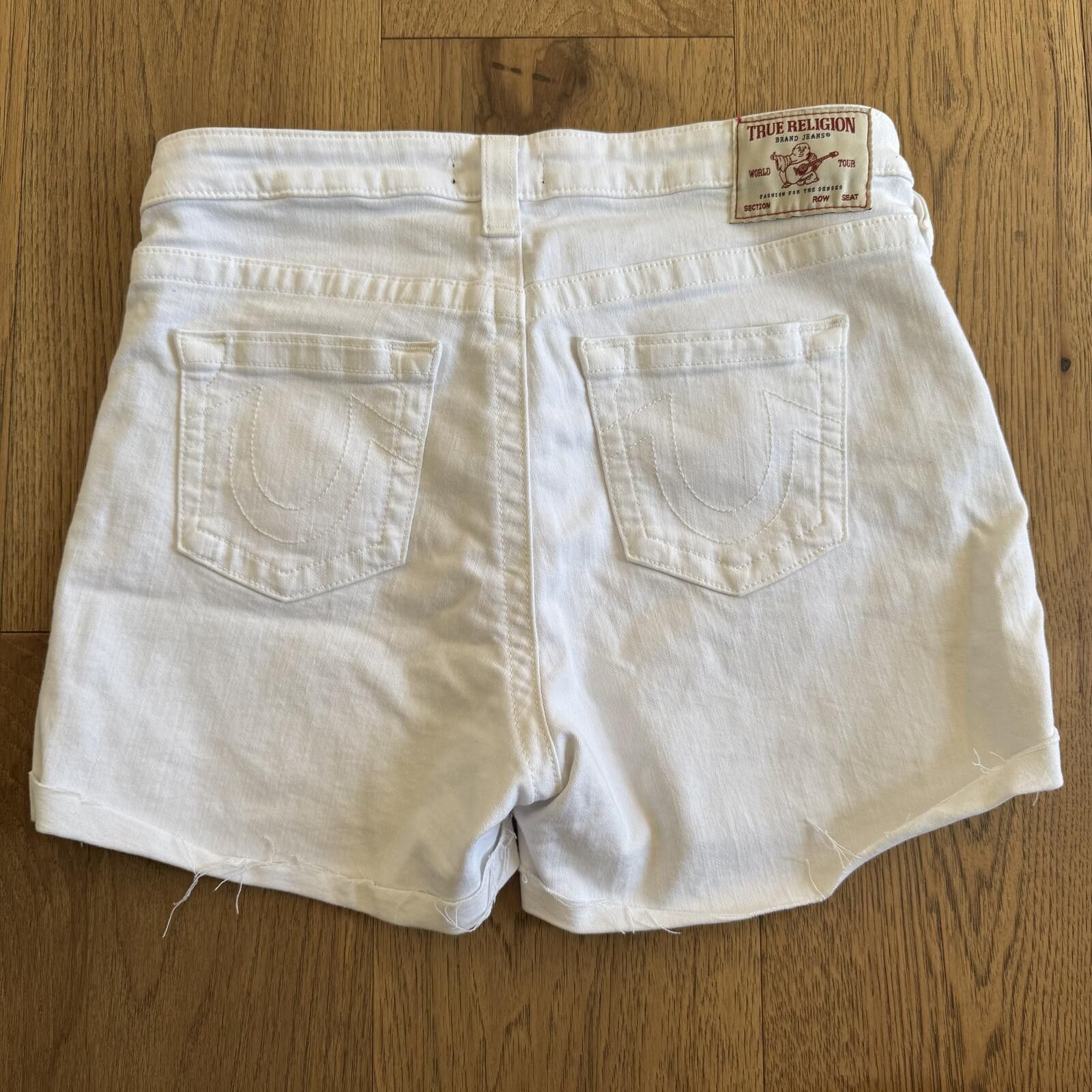 True Religion True Religion Jennie Curvy Mid Rise Shorts Size 29 Size 29" - 1 Thumbnail
