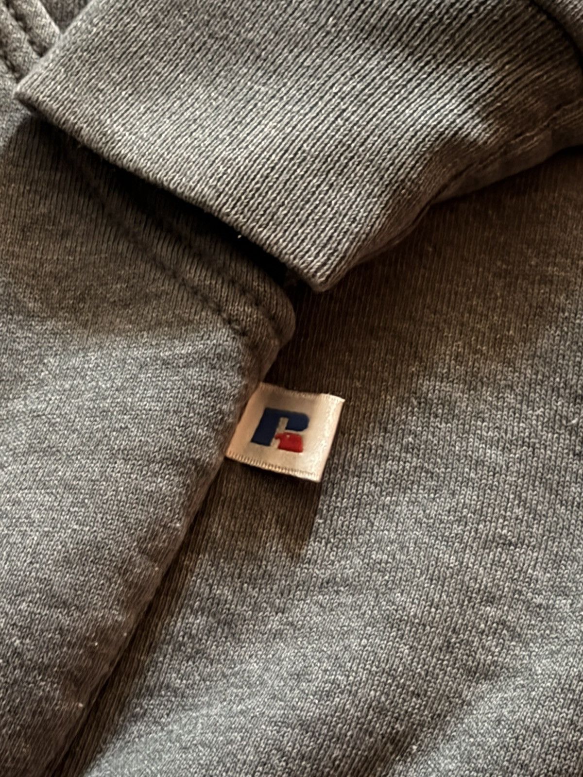 Russell Athletic Vintage 90s Russell Athletic Gray Teal Blank Hoodie Size US XL / EU 56 / 4 - 2 Thumbnail