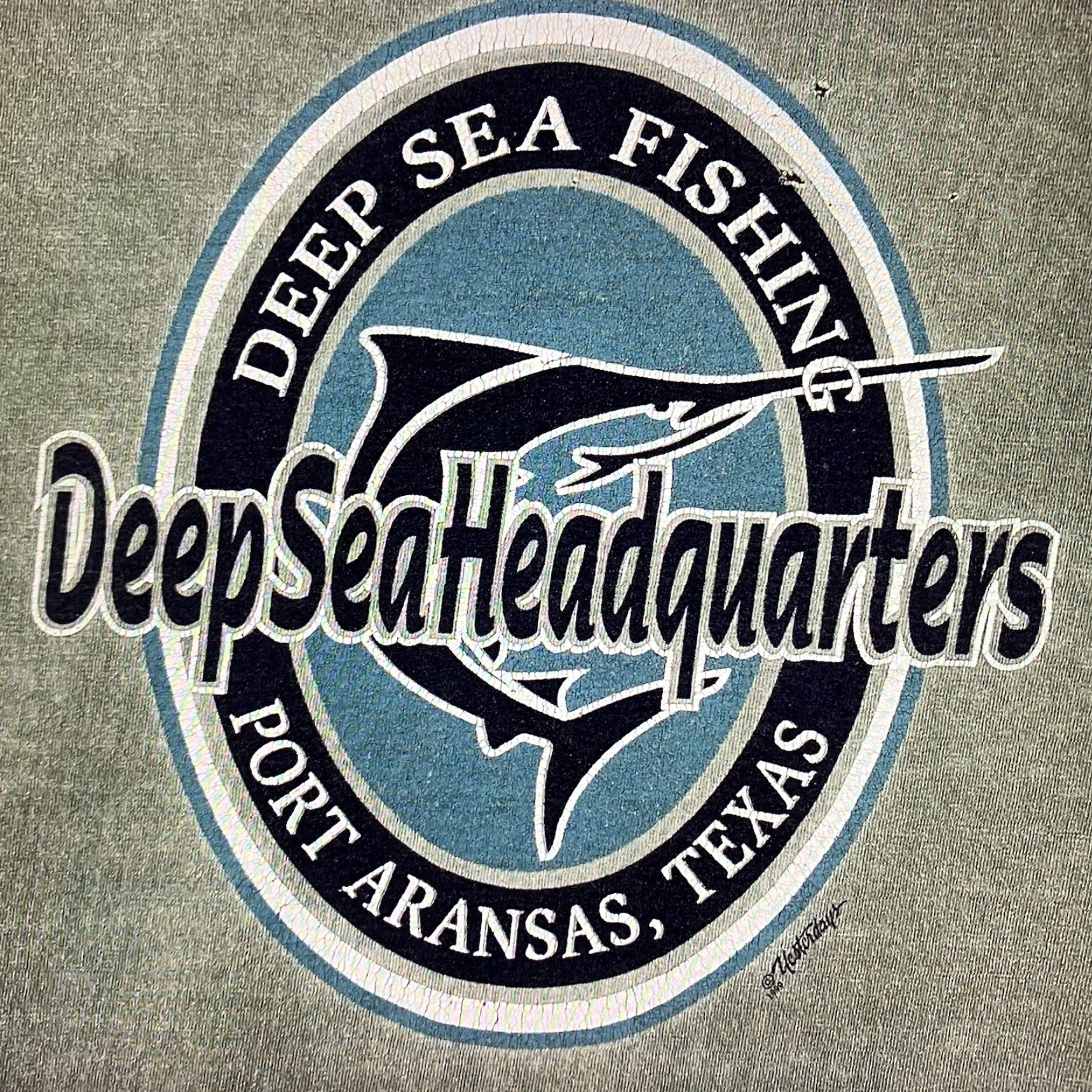 Vintage VINTAGE Yesterdays Deep Sea Fishing T-Shirt Men XL Short Sleeve Green 80s 90s Outdoors Retro Size US XL / EU 56 / 4 - 3 Thumbnail
