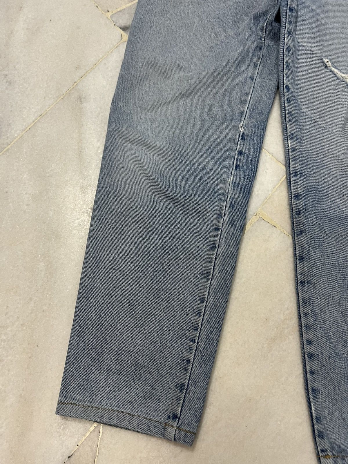 If Six Was Nine 💥90s Bobson Light Wash Distressed Jean Size US 30 / EU 46 - 4 Thumbnail