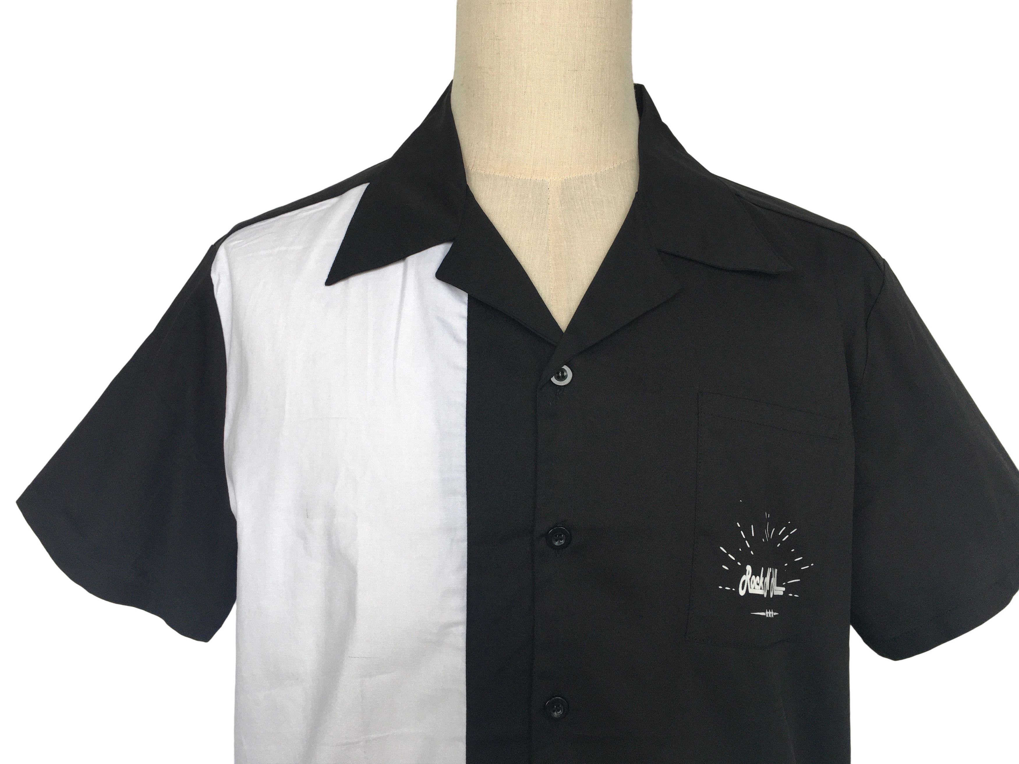 Other Black Shirts,Short Sleeves,"RNR" Print On The Pocket Size US XXL / EU 58 / 5 - 5 Thumbnail