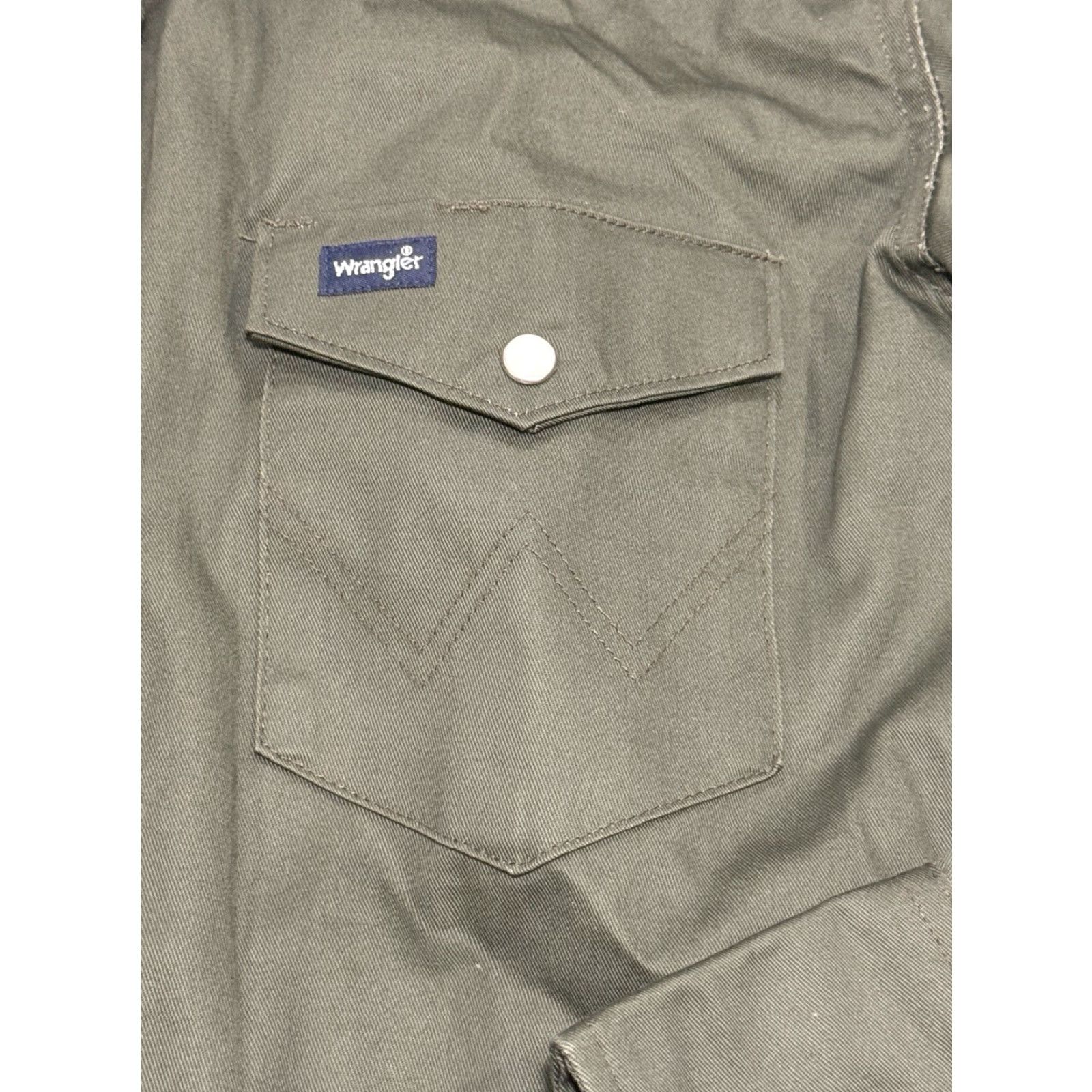 Wrangler VINTAGE Wrangler Brushpopper Shirt Mens Medium Green Pearl Snap Western Cowboy Outdoor Size US M / EU 48-50 / 2 - 6 Thumbnail