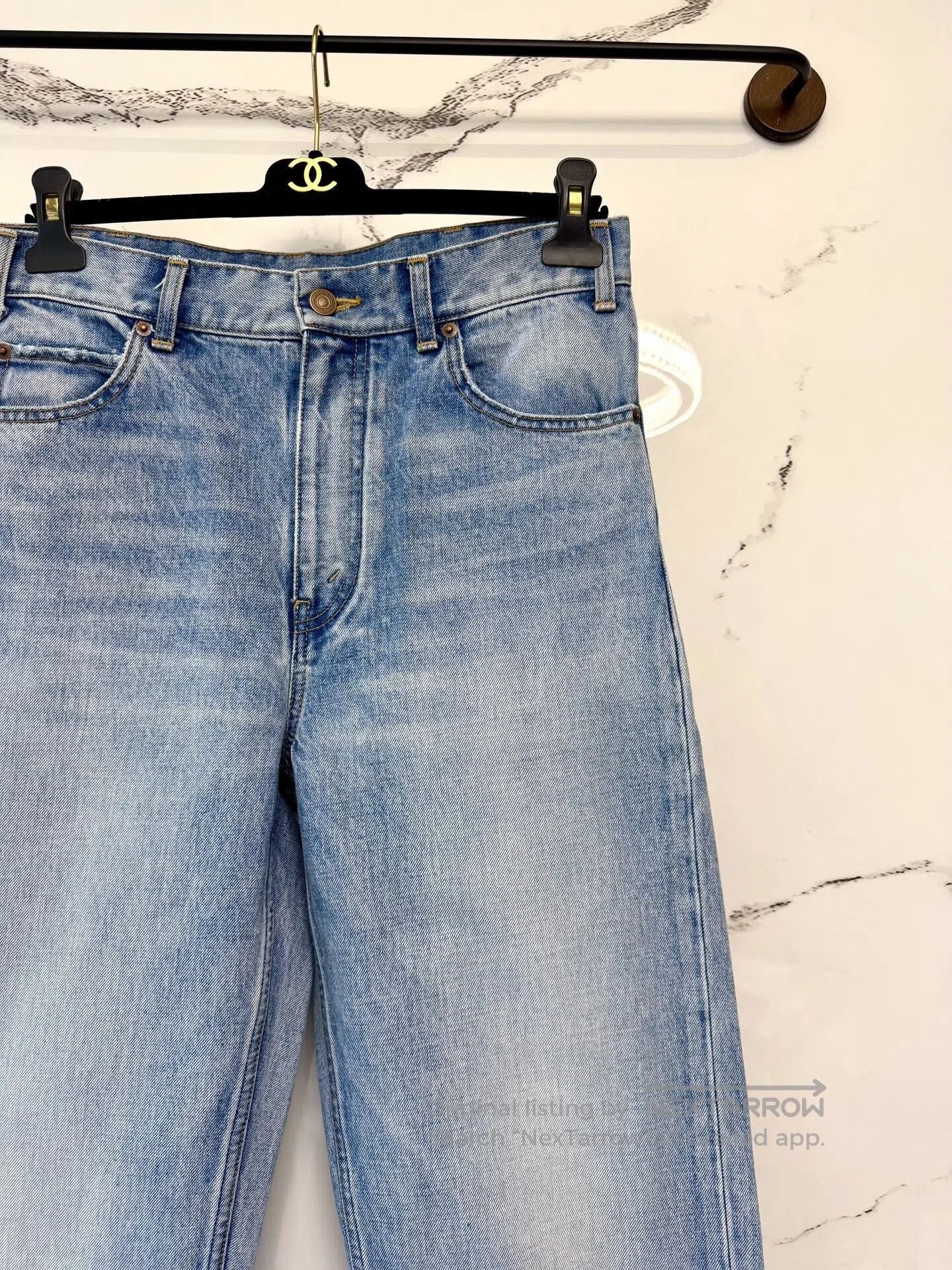 Celine Celine Blue Washed Denim Jeans. Size US 29 - 2 Thumbnail
