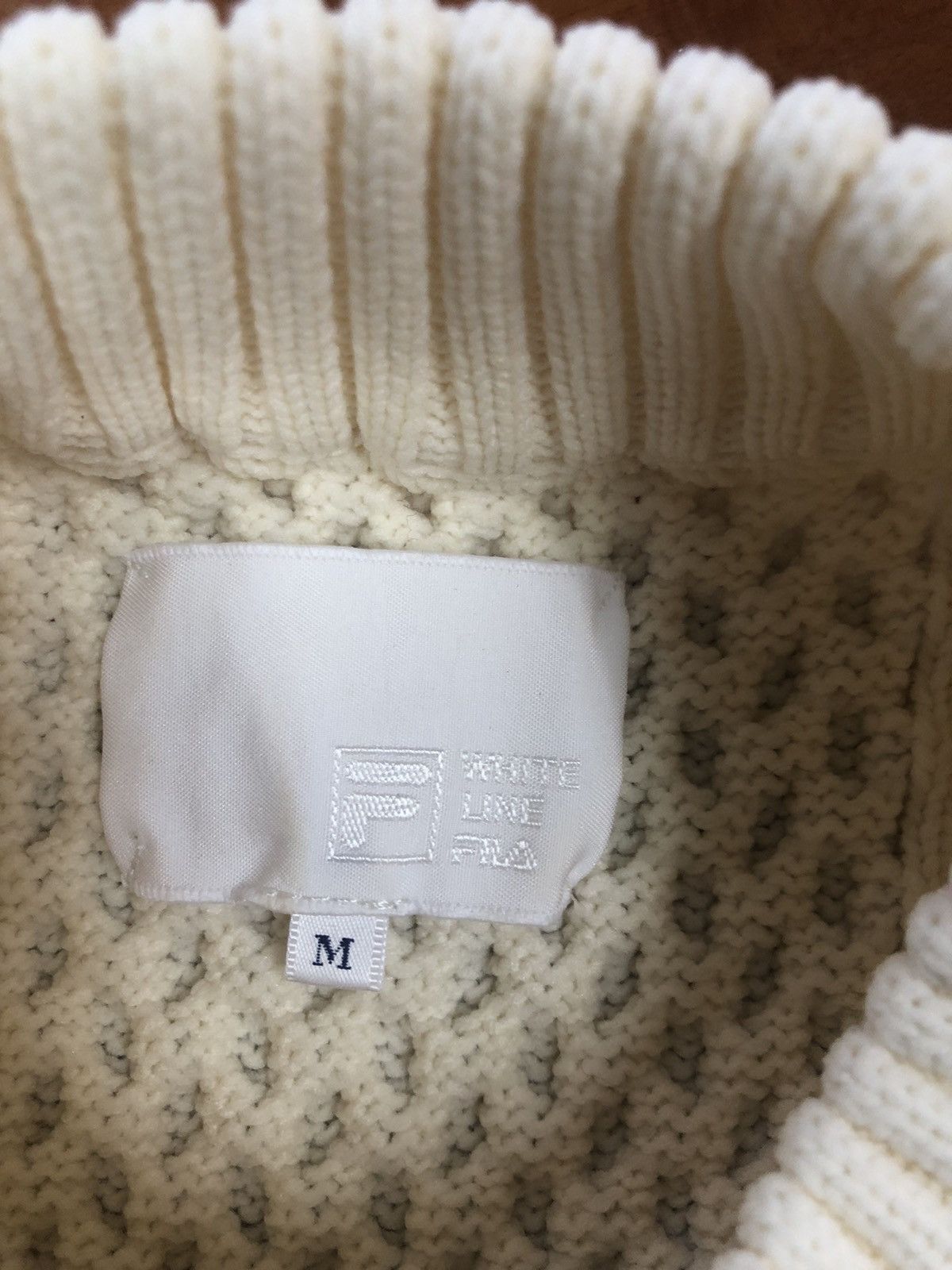 Aran Isles Knitwear Vintage Fila Cable Knit Vest – White Lane Edition Size US M / EU 48-50 / 2 - 8 Thumbnail