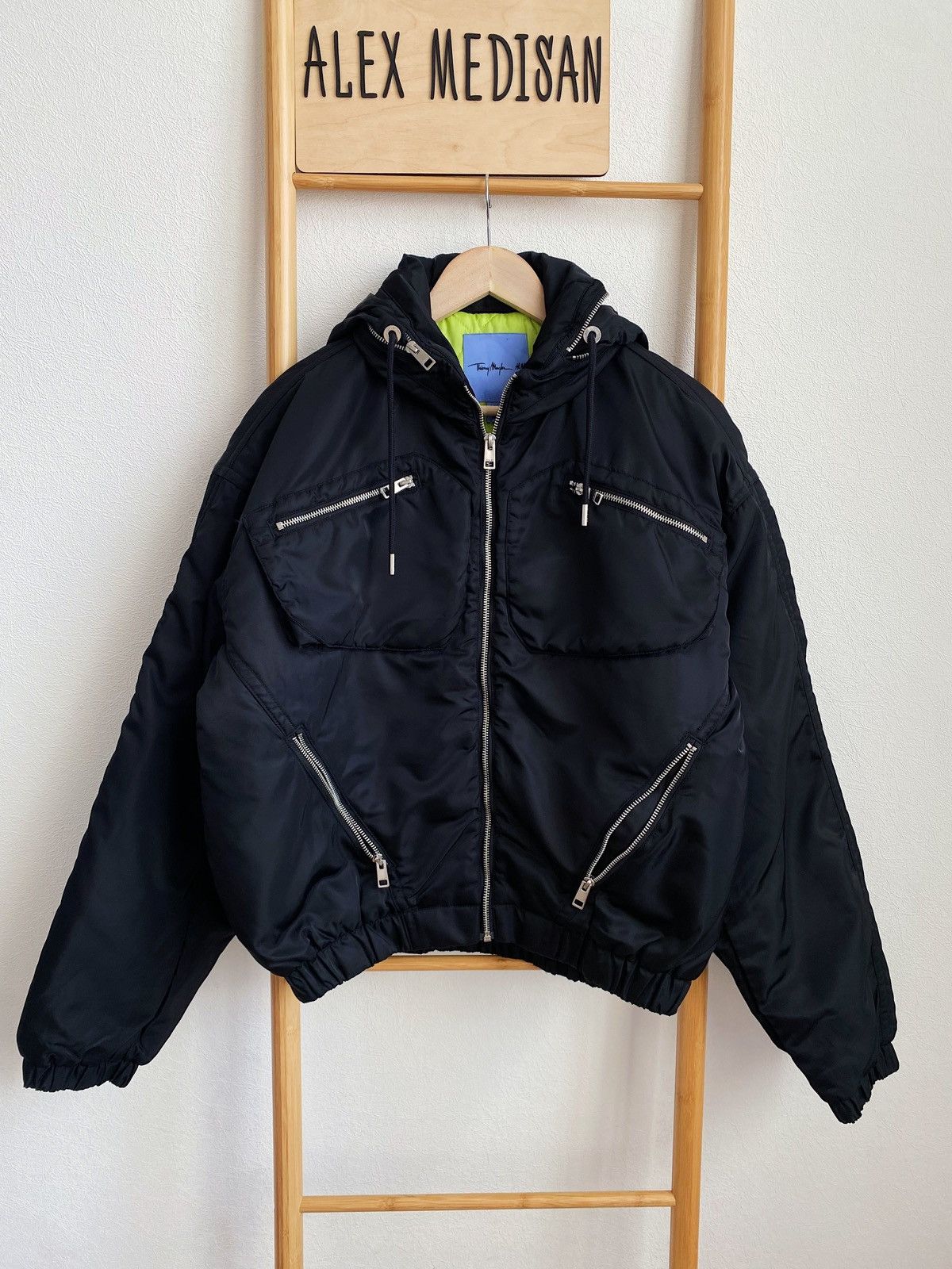 Mugler Mugler x H&M Nylon Bomber Jacket Size S Size US S / EU 44-46 / 1 - 2 Thumbnail