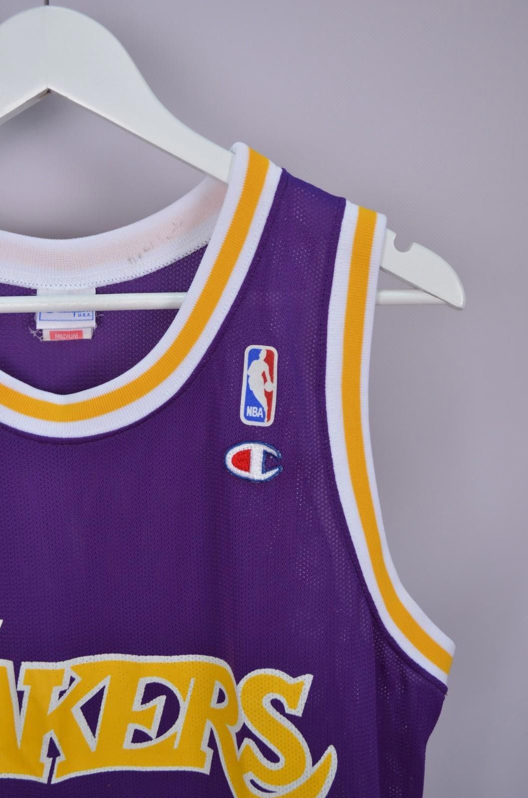Champion Vintage 90s LA Lakers Vlade Divac Champion NBA Jersey Size M Size US M / EU 48-50 / 2 - 6 Thumbnail