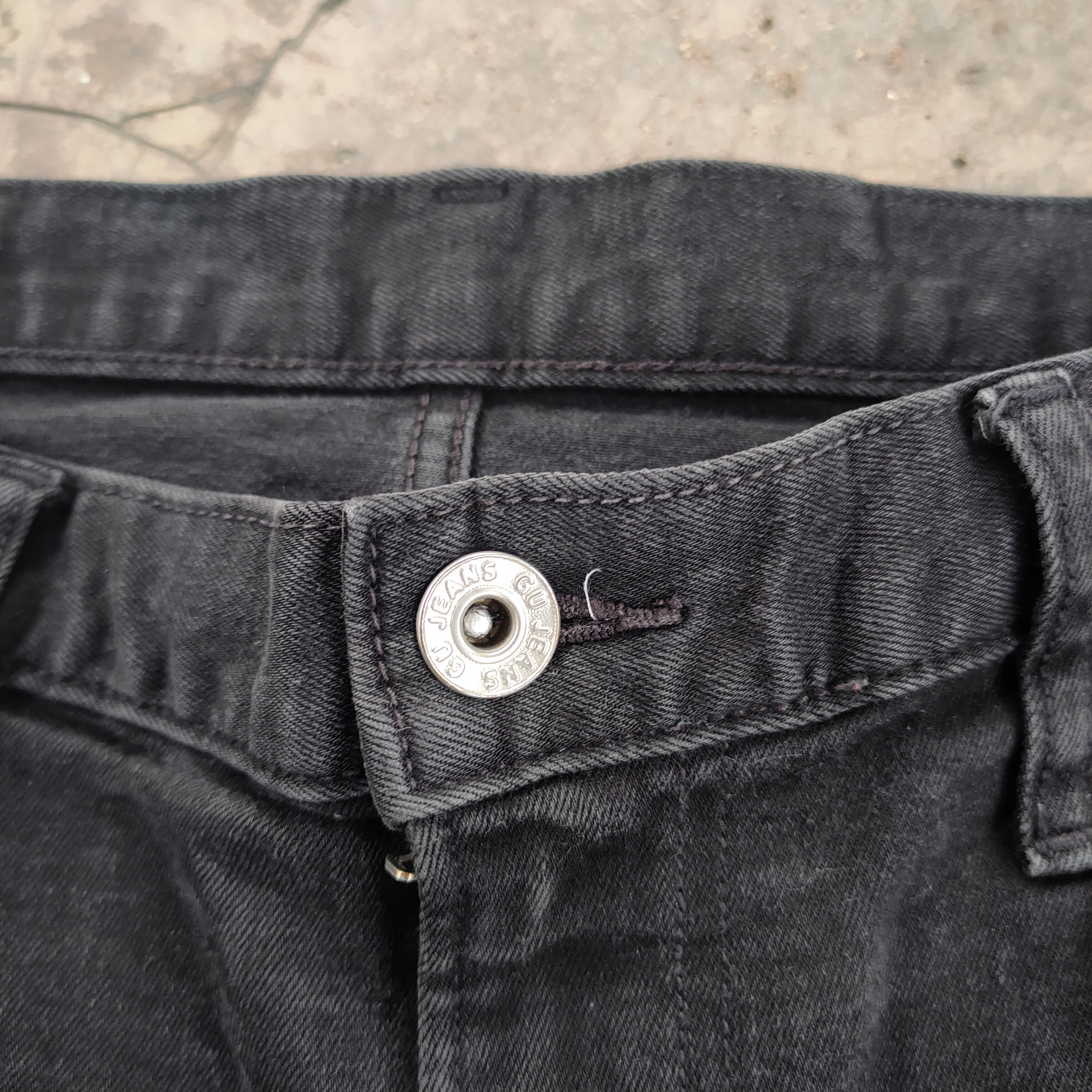 Japanese Brand VINTAGE JAPANESE SKINNY BLACK RIPPED DENIM PANTS Size US 34 / EU 50 - 5 Thumbnail