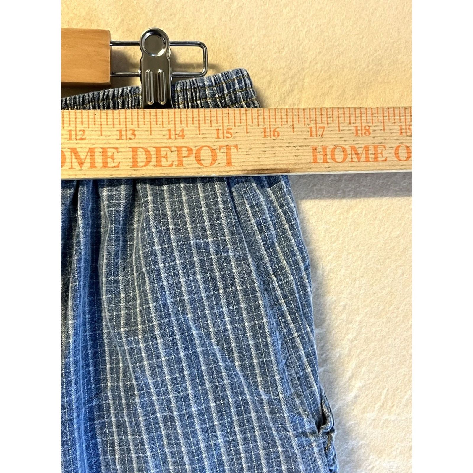 Vintage Teddi Pajama Pants Plaid Blue Women’s Size 16 Sleepwear Bottoms, Regular, Womens Size 38" / US 16 / IT 52 - 3 Thumbnail