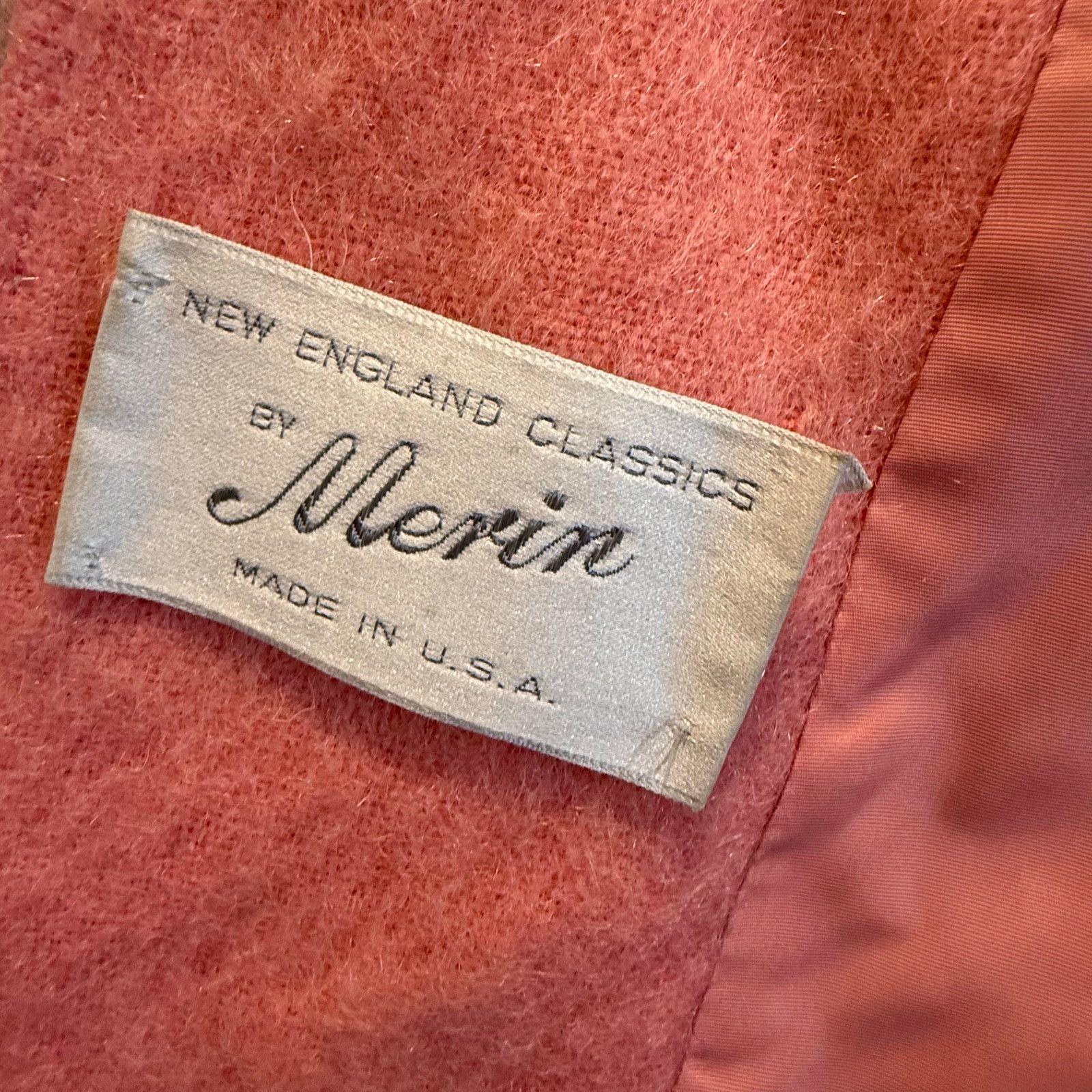 Other Vintage Pink Mohair Trench Coat Double Breasted Long Size M / US 6-8 / IT 42-44 - 9 Thumbnail
