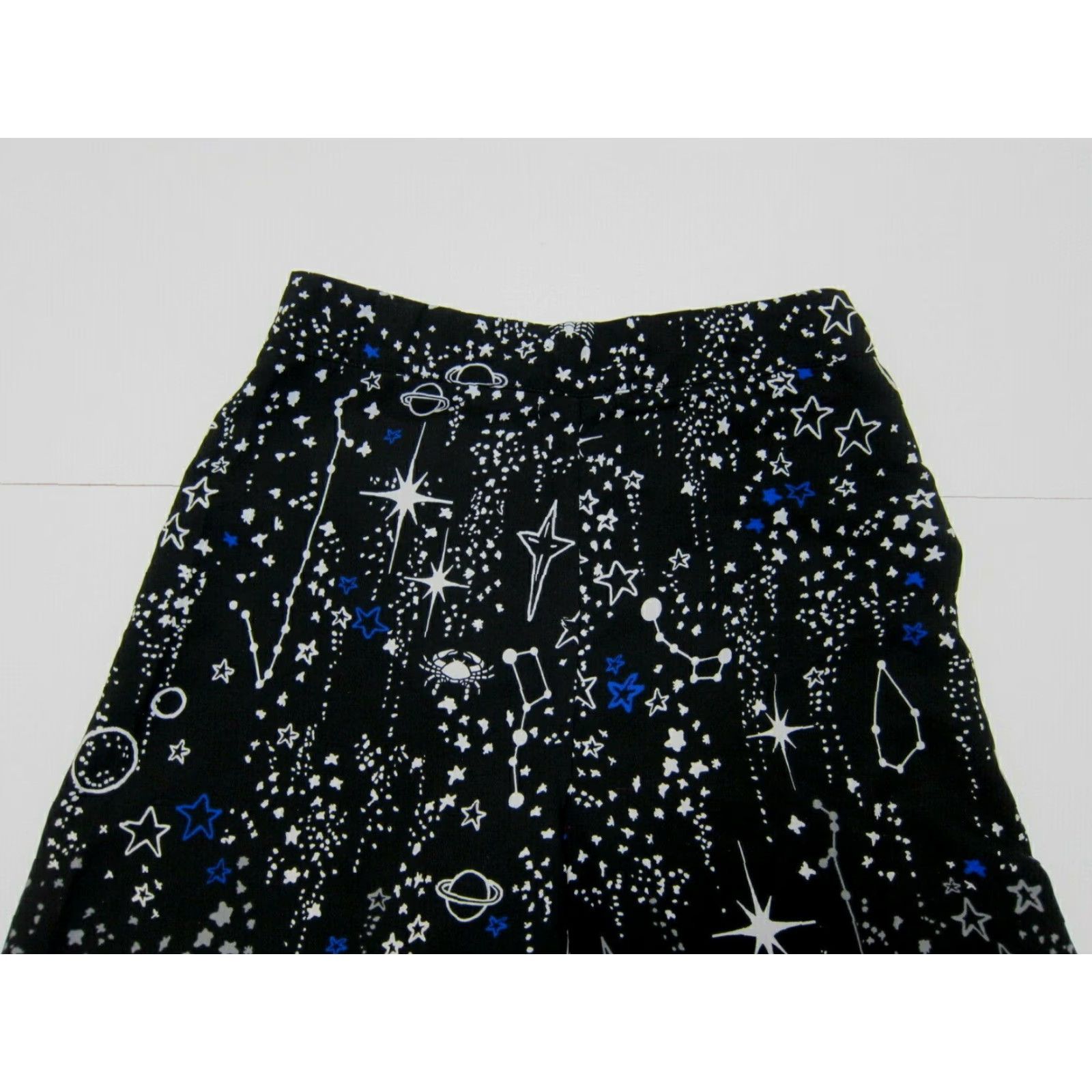 Vintage DO+BE Black Blue White Astrology Star Planet Bloomer Capri Pant Women Size Small Size 28" / US 6 / IT 42 - 5 Thumbnail