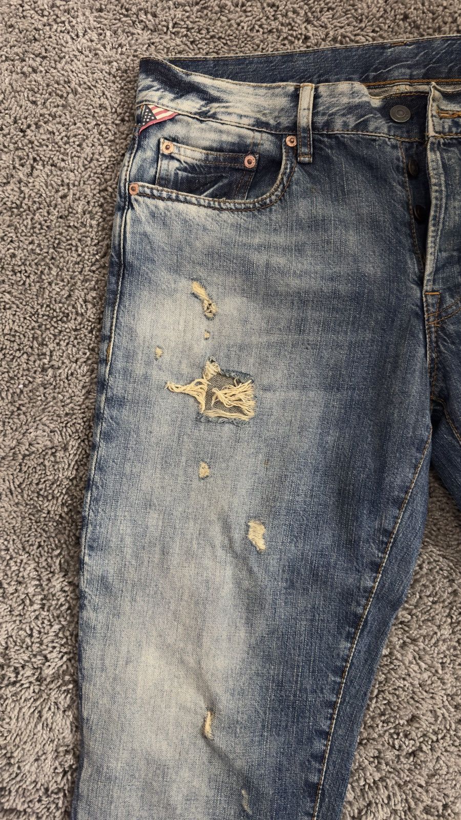 Denim & Supply Ralph Lauren Denim&supply Ralph Lauren distressed denim jeans Size US 32 / EU 48 - 2 Thumbnail