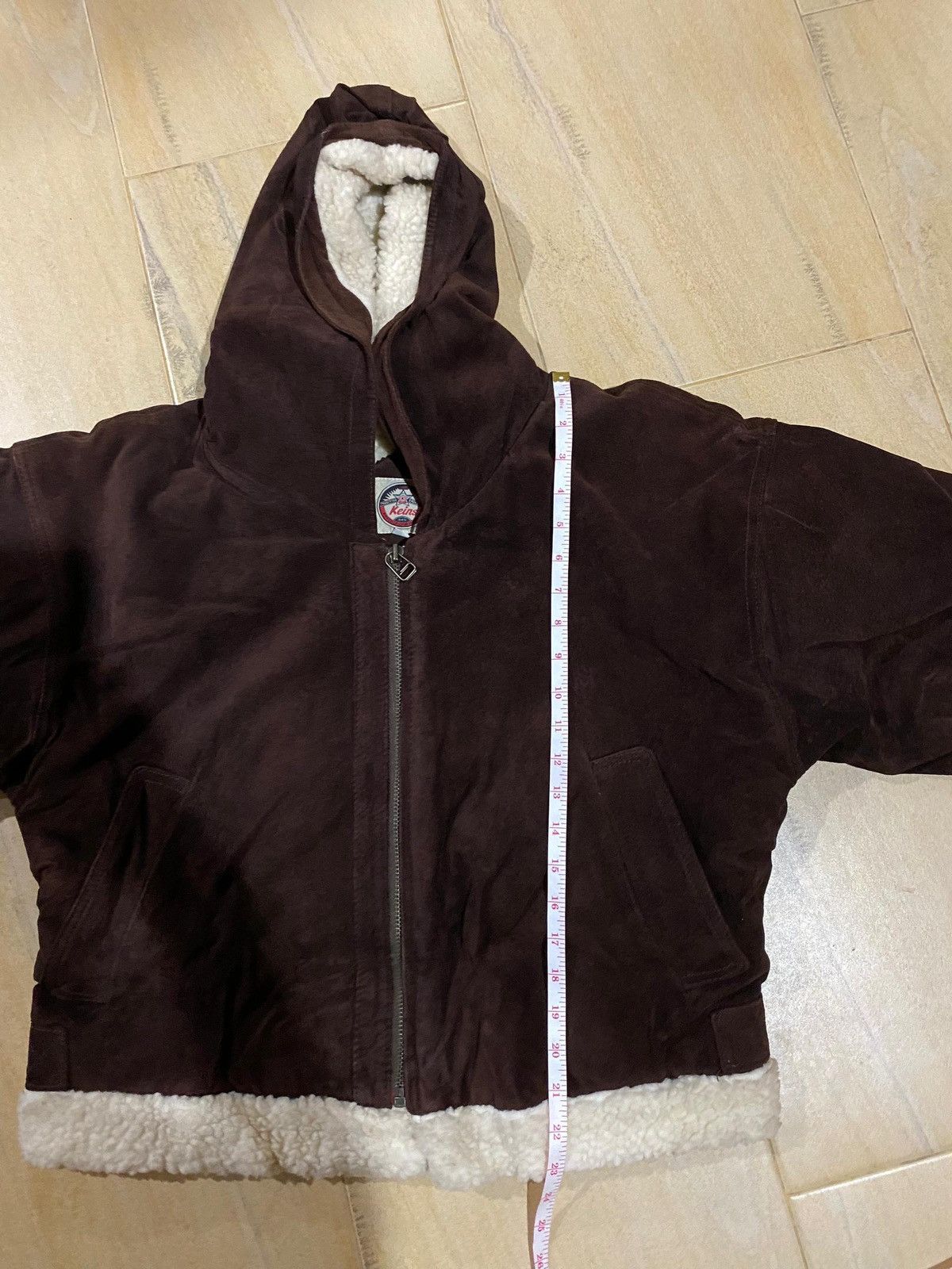 Vintage Vintage Keins Shearling Leather Jacket Size US L / EU 52-54 / 3 - 9 Thumbnail