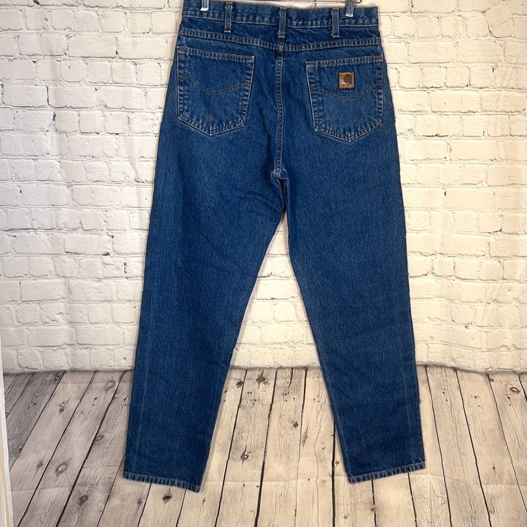 Carhartt VINTAGE Carhartt Mens Jeans Denim Size 32 Tapered Fit Relaxed Blue 34 Inseam Mens Clothing Size US 32 / EU 48 - 8 Thumbnail