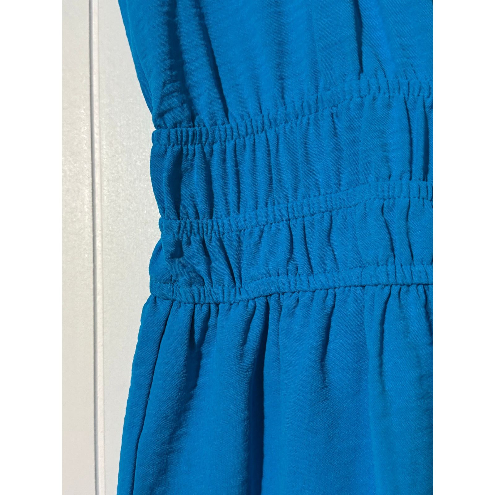 Elie Tahari Tahari Arthur S. Levine V-Neck A-Line Dress Blue Small Size S / US 4 / IT 40 - 7 Thumbnail