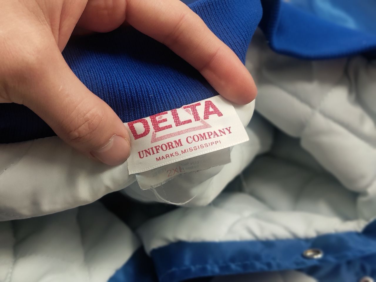Fruit Of The Loom Vintage 80's Delta Logo Fruit Of The Loom Bomber Jacket Size US XL / EU 56 / 4 - 11 Thumbnail