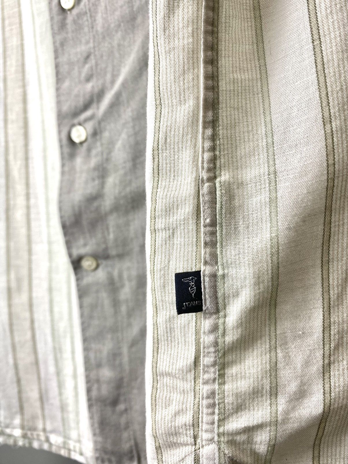 Trussardi Rare! Vintage Trussardi Jeans Linen Shirt Cotton Size US XL / EU 56 / 4 - 6 Thumbnail
