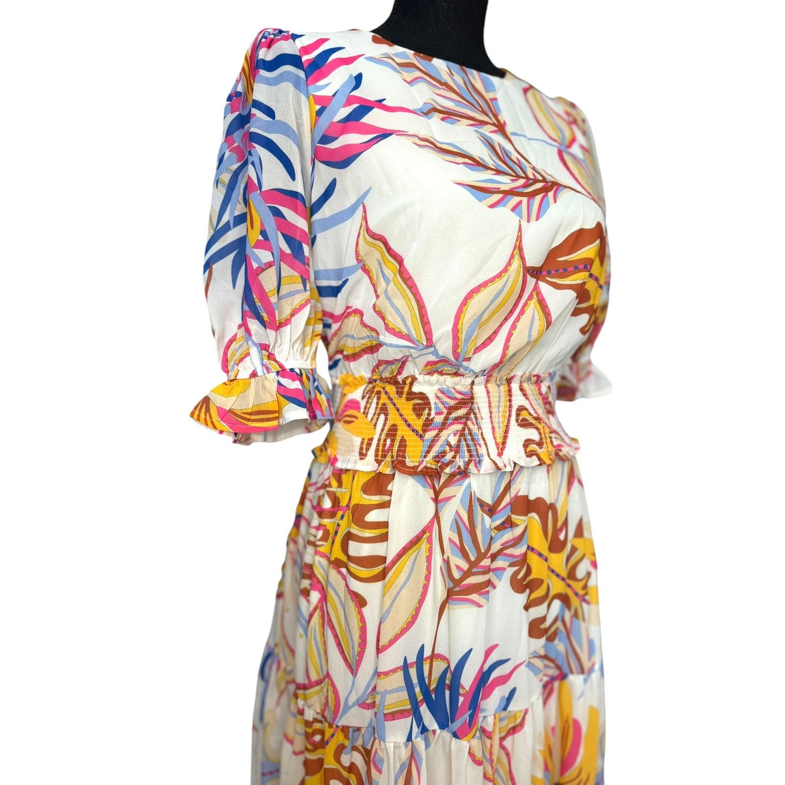 Other BOHO Floral Flying Tomato Dress Fall Ruffle Puff Sleeve sml Size S / US 4 / IT 40 - 9 Thumbnail