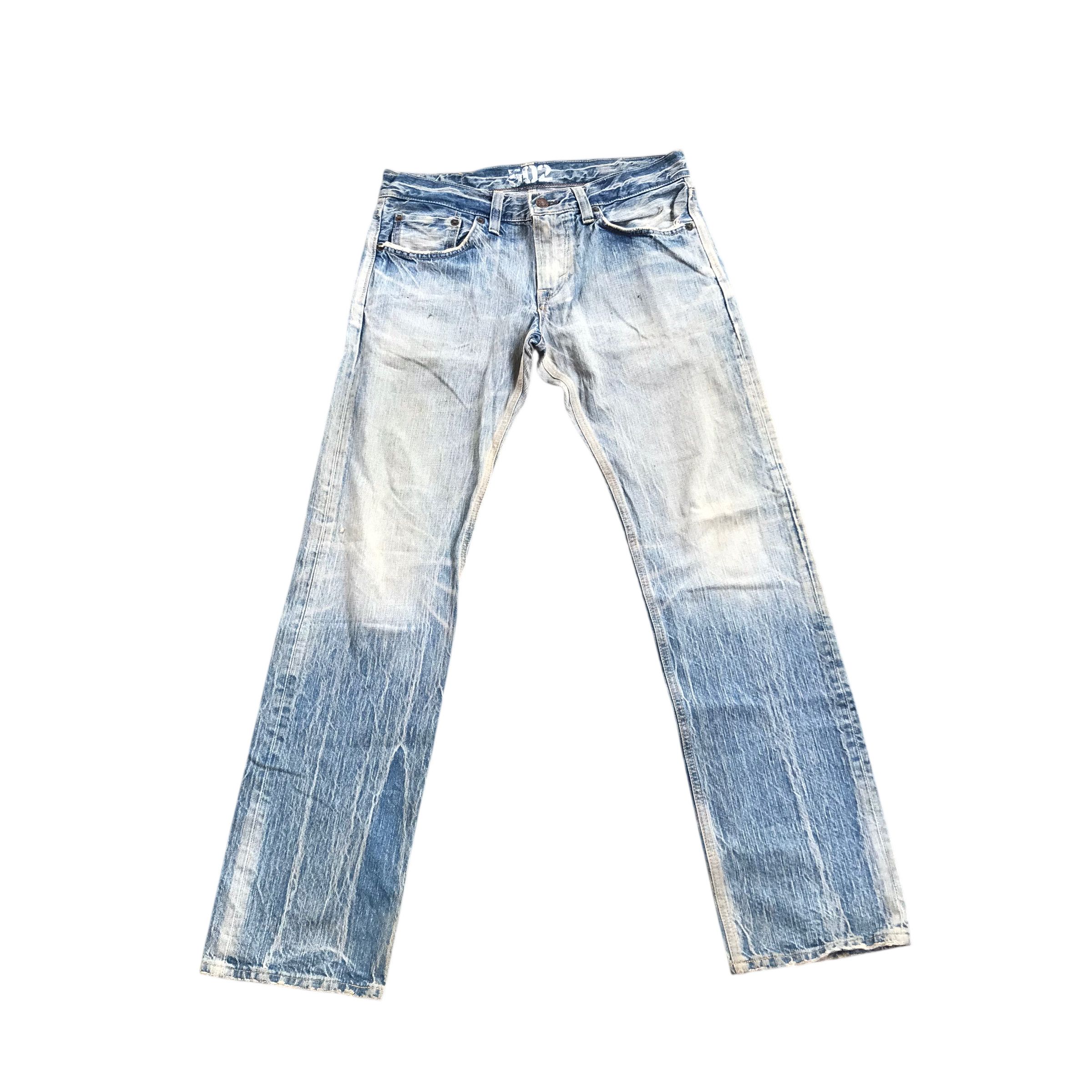Edwin Vintage Edwin 502 Distressed Denim Acid Wash-Size 33 Size US 30 / EU 46 - 1 Thumbnail