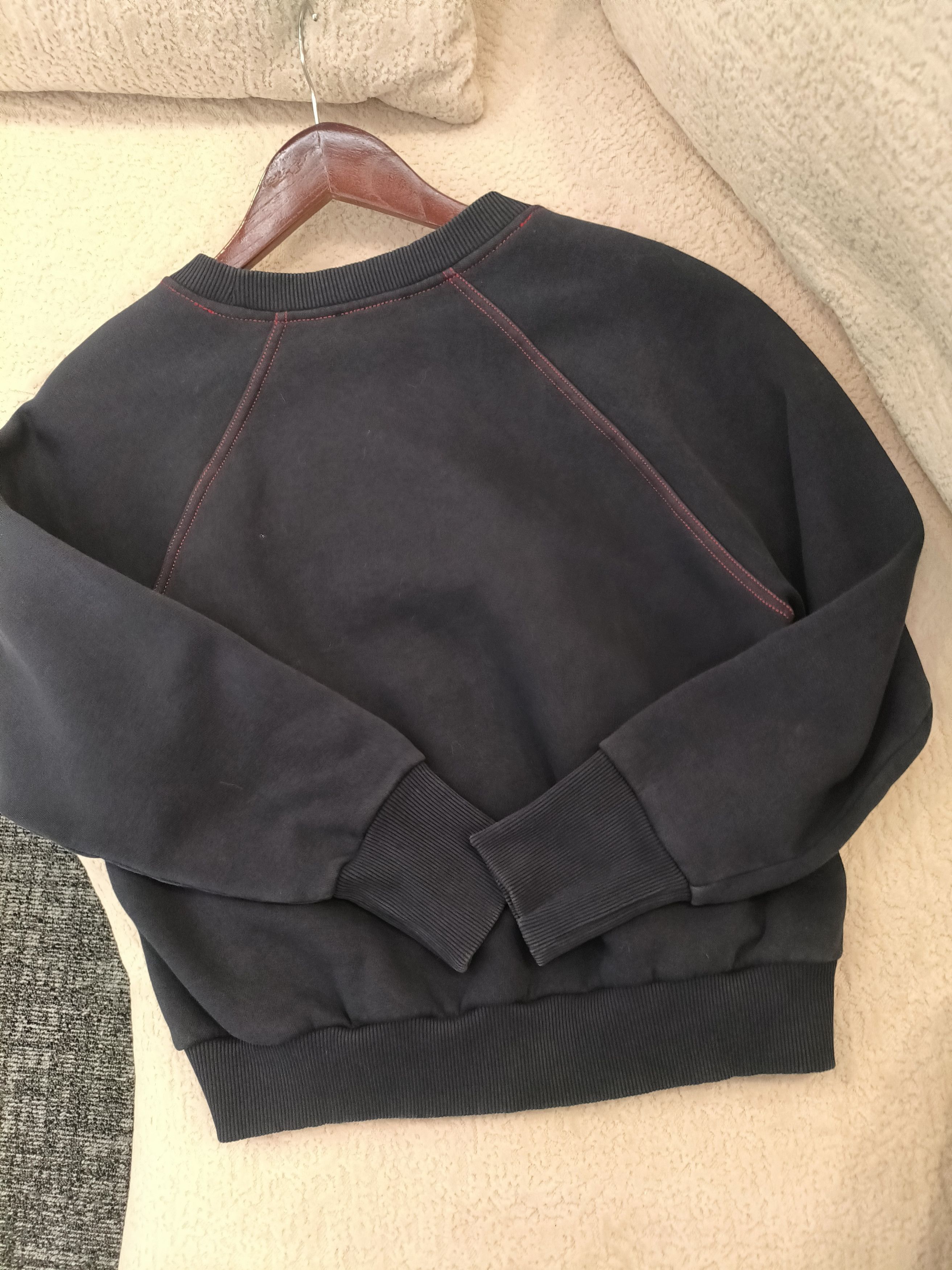 Burberry Burberry Navy Logo Embroidered Cotton Sweatshirt (Size S) Size US S / EU 44-46 / 1 - 11 Thumbnail