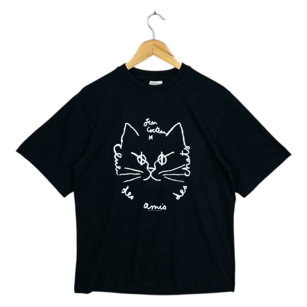 Art Comes First Vtg Jean Cocteau 1994 Art Tee Flammarion 4 Cat Shirt M Size US M / EU 48-50 / 2 - 1 Thumbnail