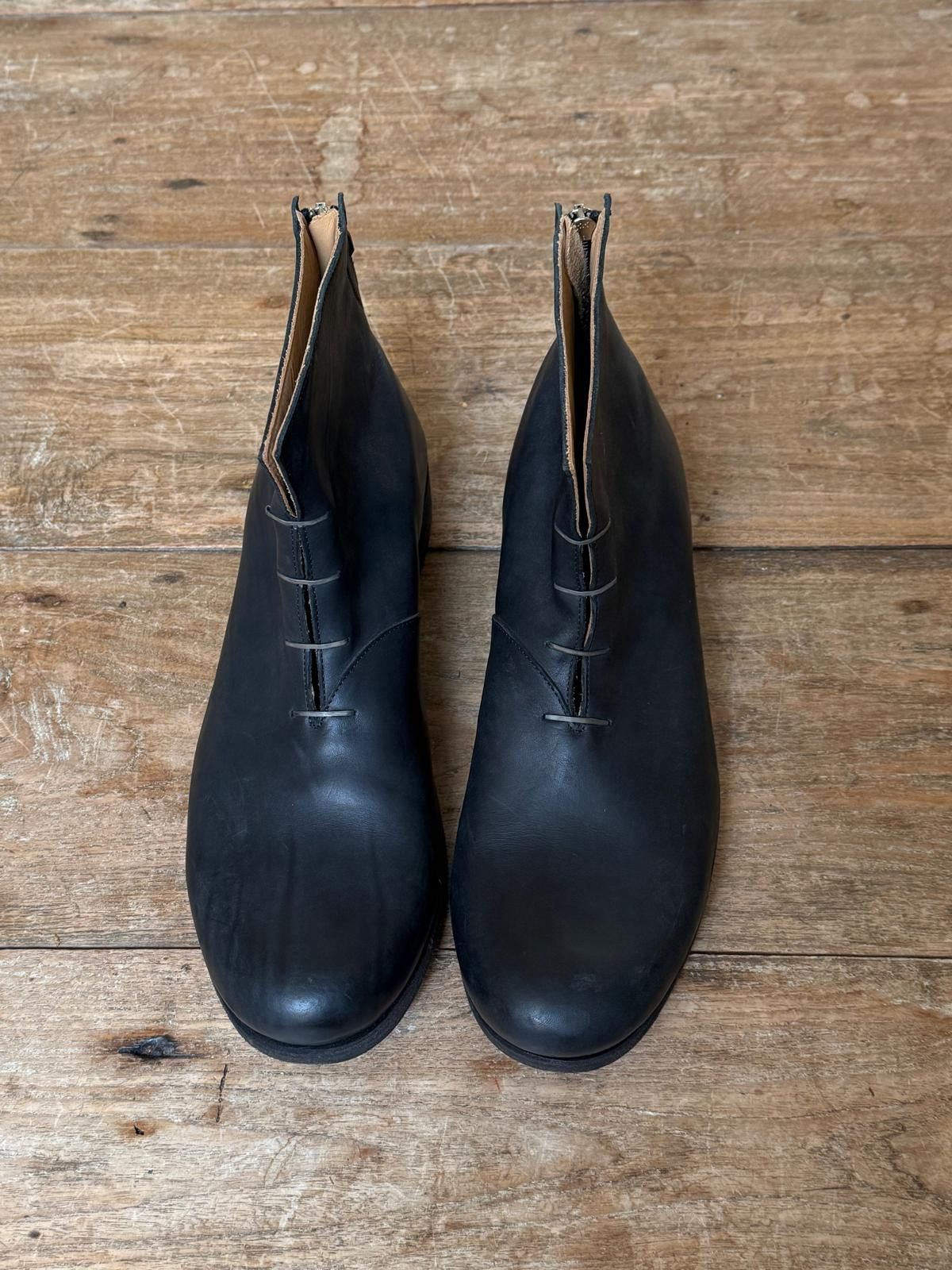 Ma+ Silver Laces Leather Boots by Maurizio Amadei Size US 10 / EU 43 - 4 Thumbnail
