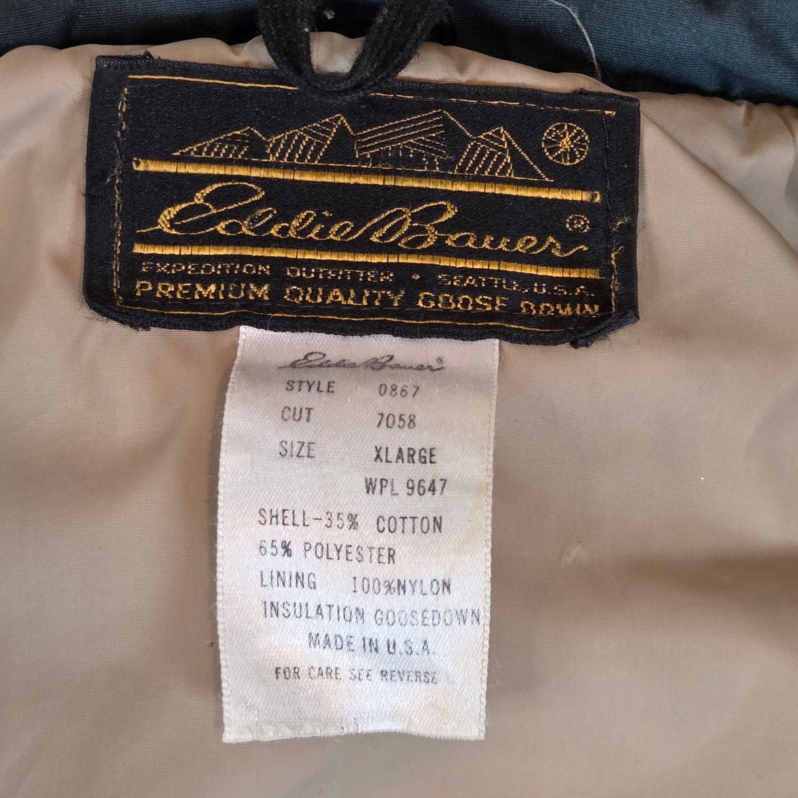 Eddie Bauer Eddie Bauer Goose Down Vest XL USA Vintage Size US XL / EU 56 / 4 - 4 Thumbnail