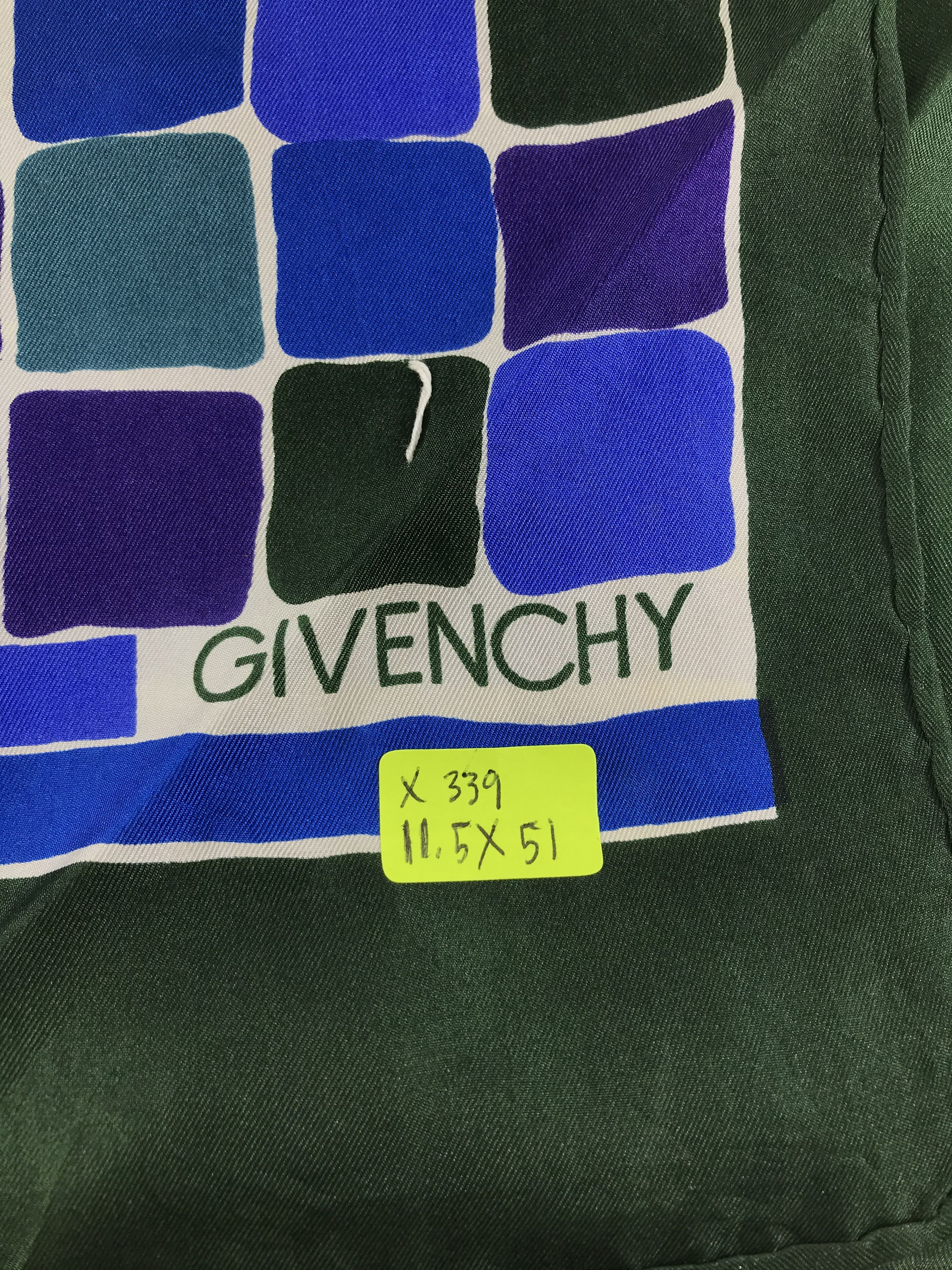 Vintage Vintage Givenchy Silk Scarf Size ONE SIZE - 4 Thumbnail