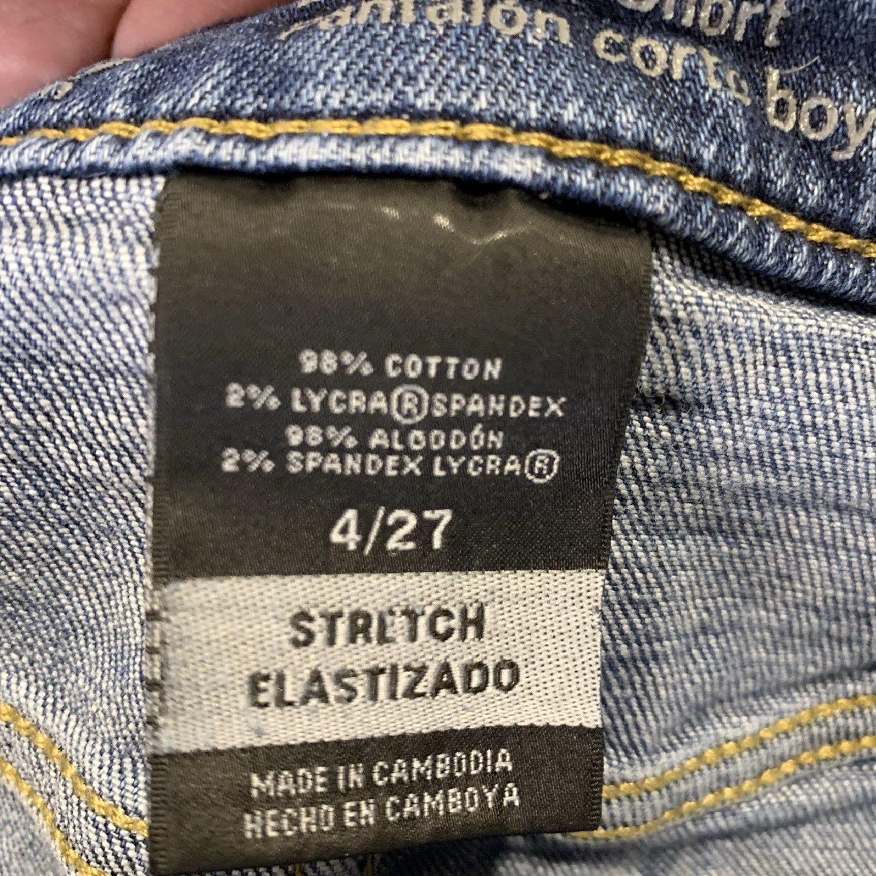 Mossimo VINTAGE Mossimo Women's Boyfriend Denim Shorts Size 4/27 Mid Rise Blue 3-Inch Inseam Casual Summer Size 27" / US 4 / IT 40 - 5 Thumbnail