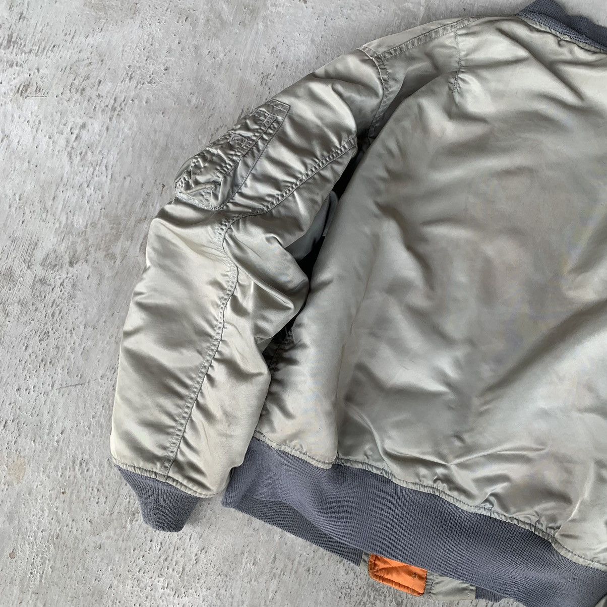 Other GREENBERIER Bomber MA-1 flight natural faded vintage jacket Size US M / EU 48-50 / 2 - 20 Thumbnail
