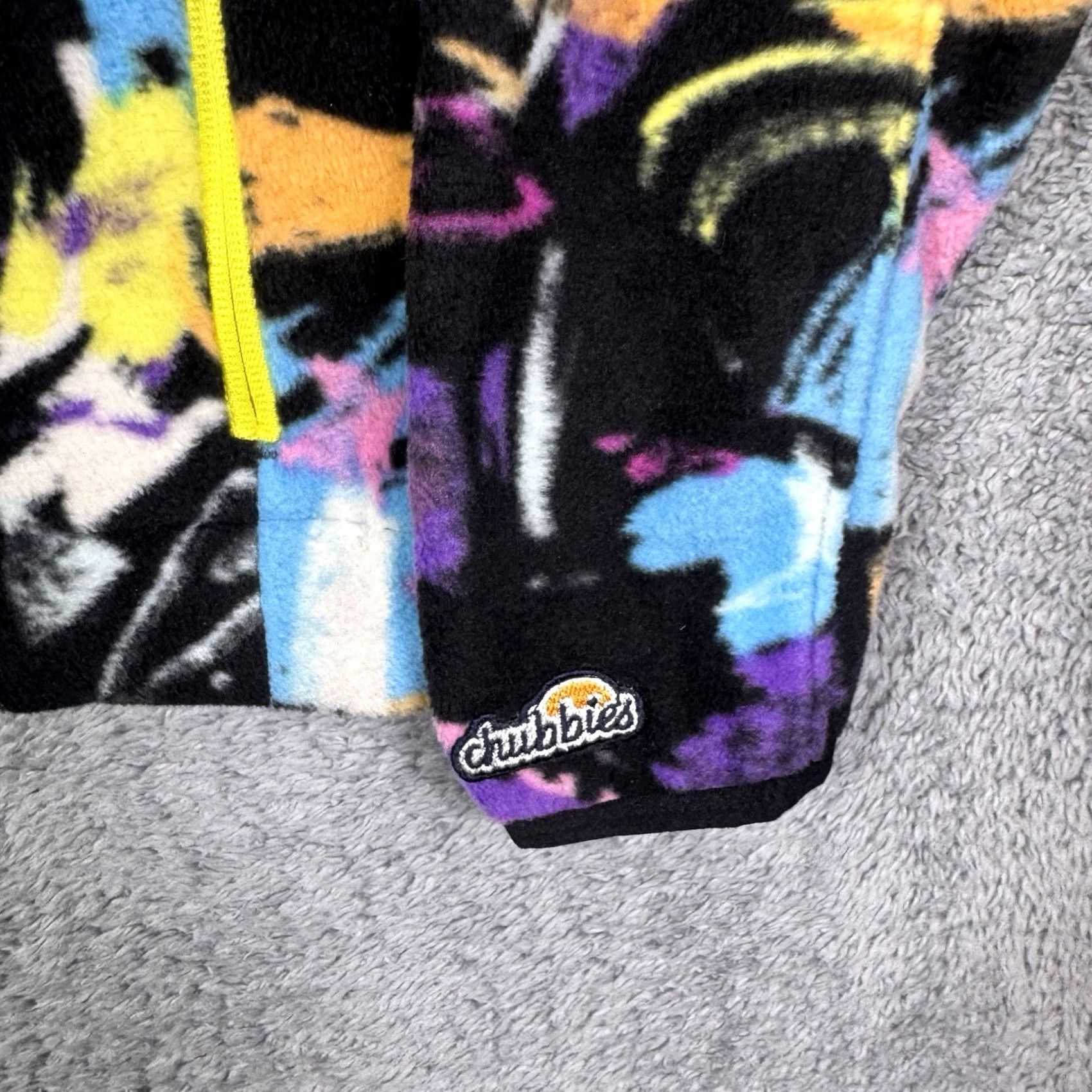 Chubbies Chubbies Jacket Mens M Fleece Pullover Neon Geometric Sweater Size US M / EU 48-50 / 2 - 4 Thumbnail