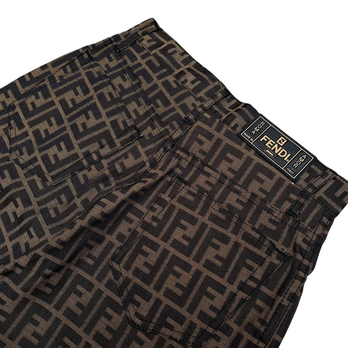 Fendi VINTAGE FENDI MONOGRAM PANTS Size 26" / US 2 / IT 38 - 4 Thumbnail