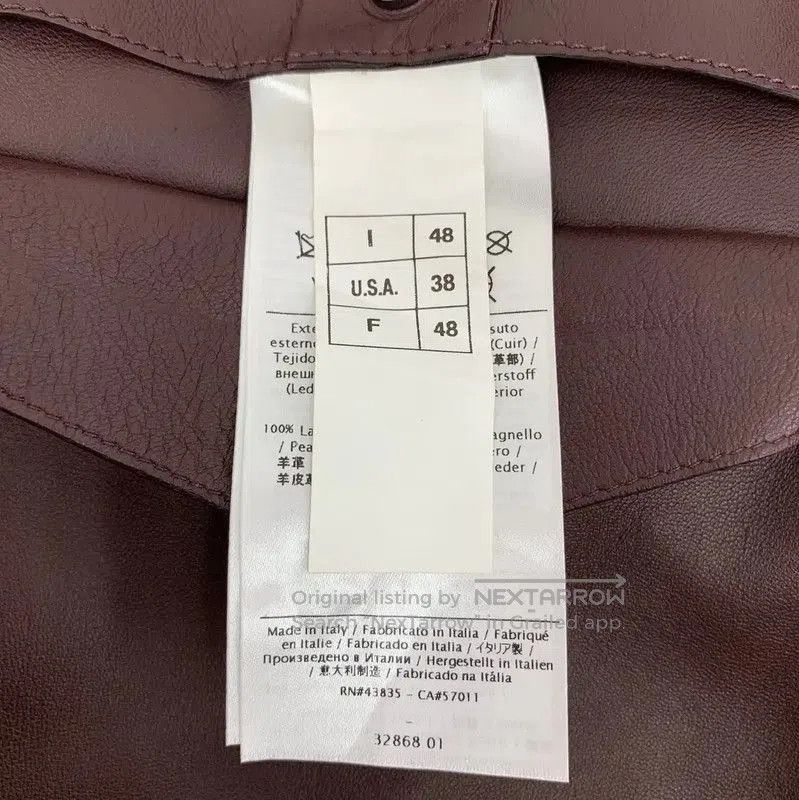 Valentino Valentino Brown Leather Jacket for Men . Size US M / EU 48-50 / 2 - 7 Thumbnail