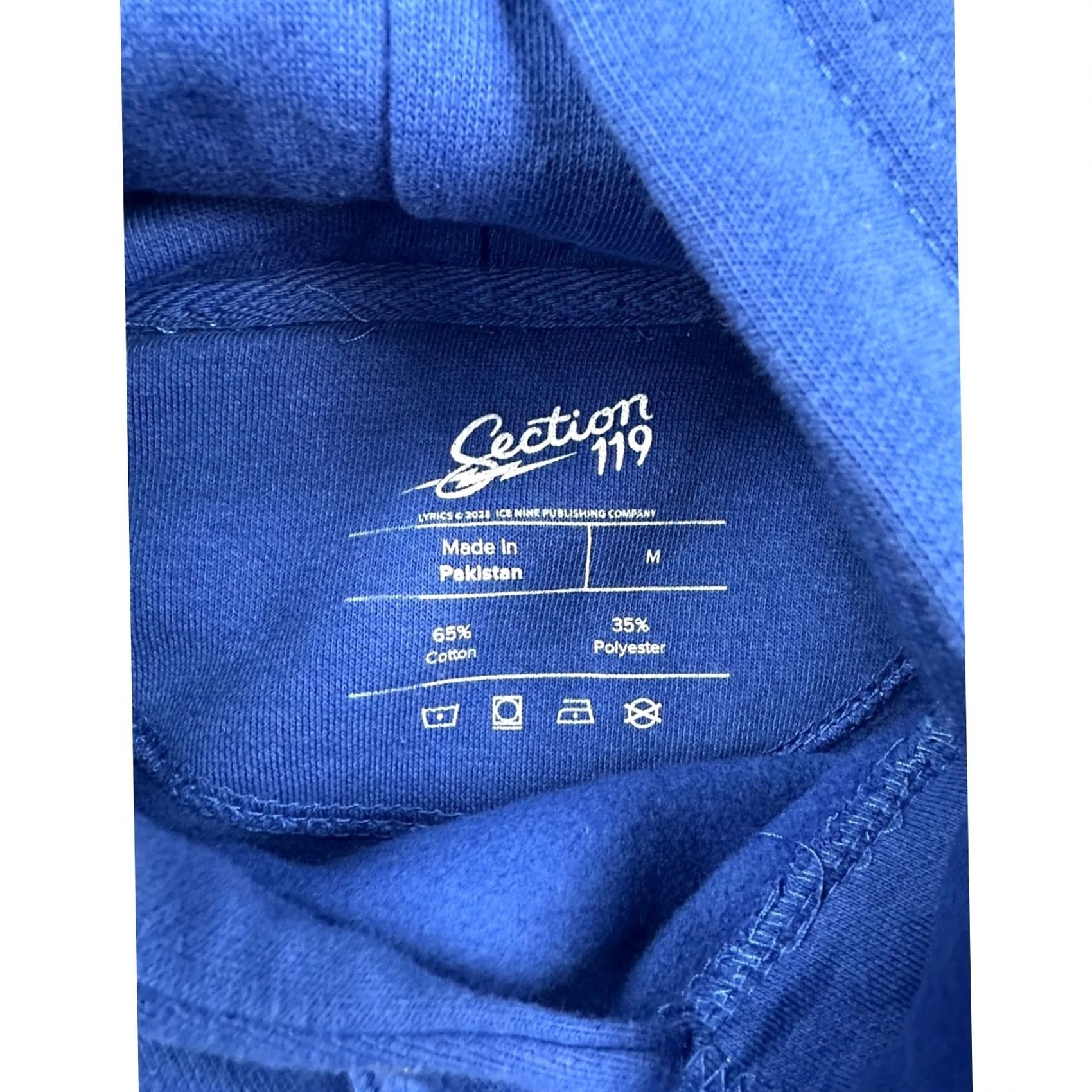 Vintage Section 119 x Grateful Dead Pullover Hoodie Medium Mens Blue 65% Cotton 35% Polyester NMOT? Size US M / EU 48-50 / 2 - 6 Thumbnail