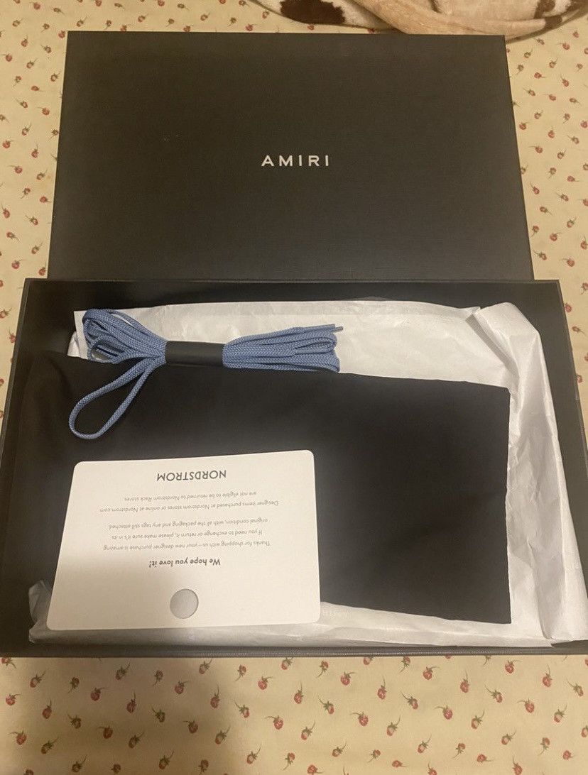 Amiri Blue Skel-Top Low Sneakers